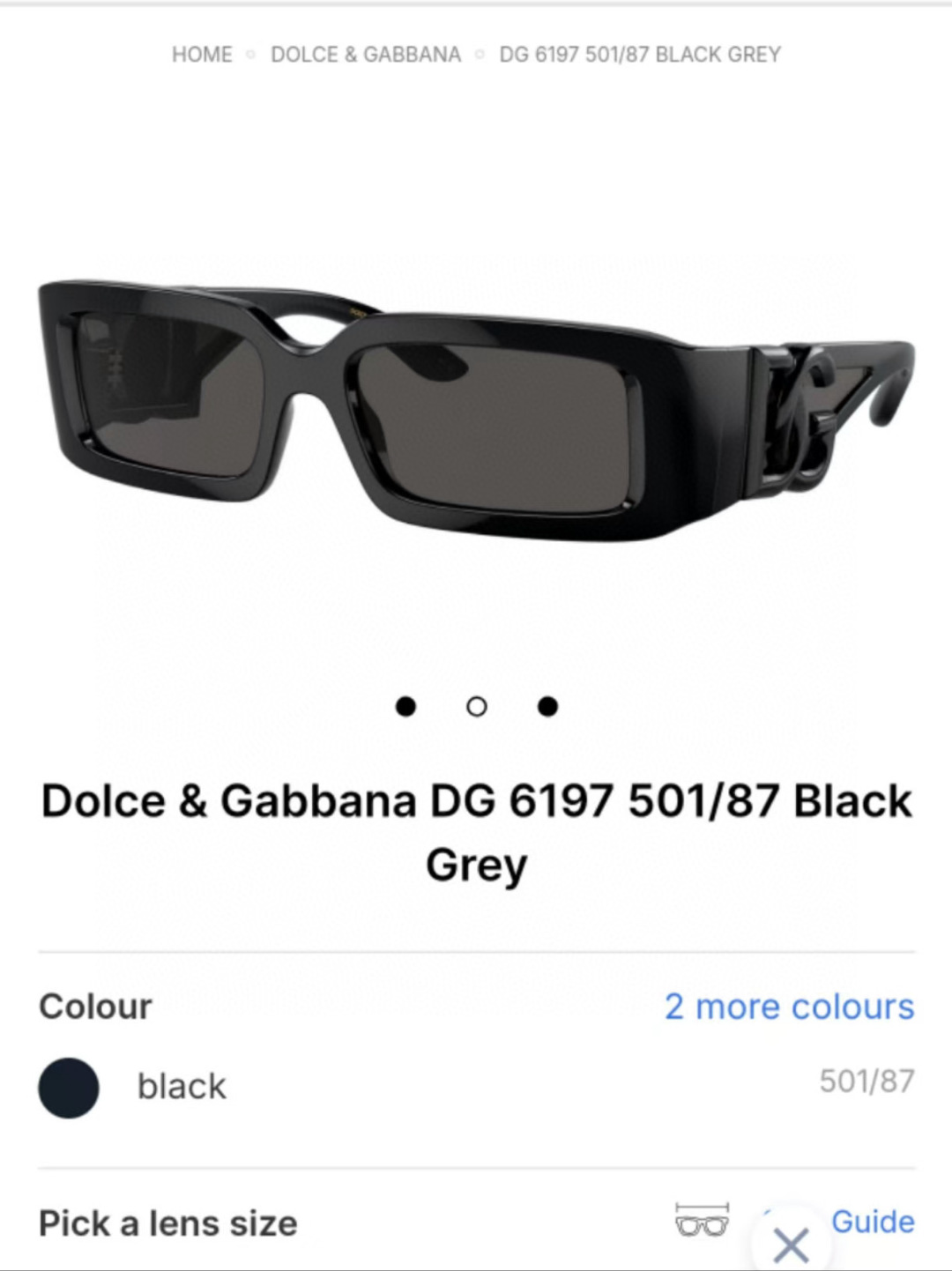  DOLCE & GABBAN*
MODEL：DG6197
SIZE53口17-145
