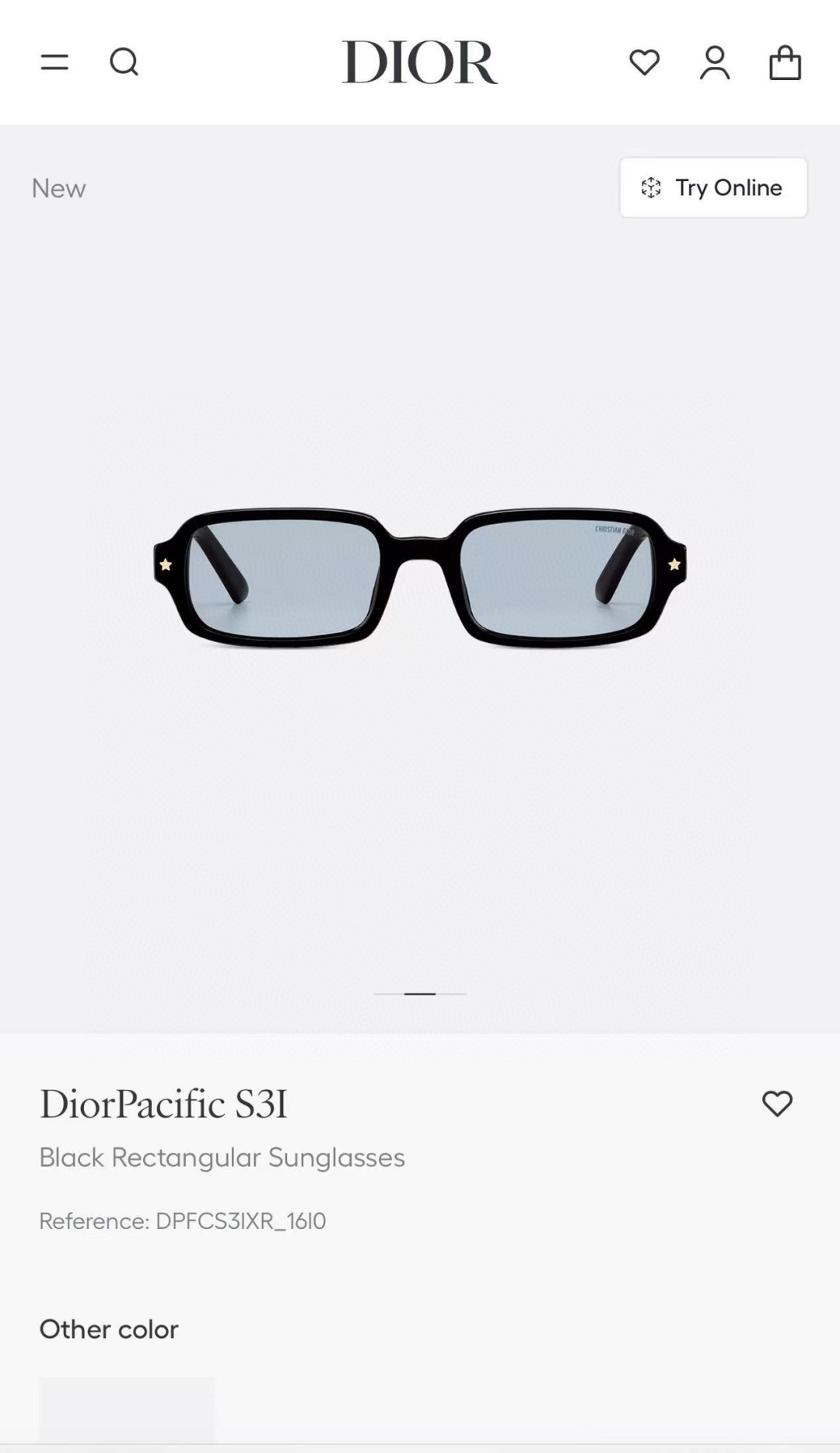 DIOR
MODEL DiorPacific S3I 
SIZE：53口21-145
