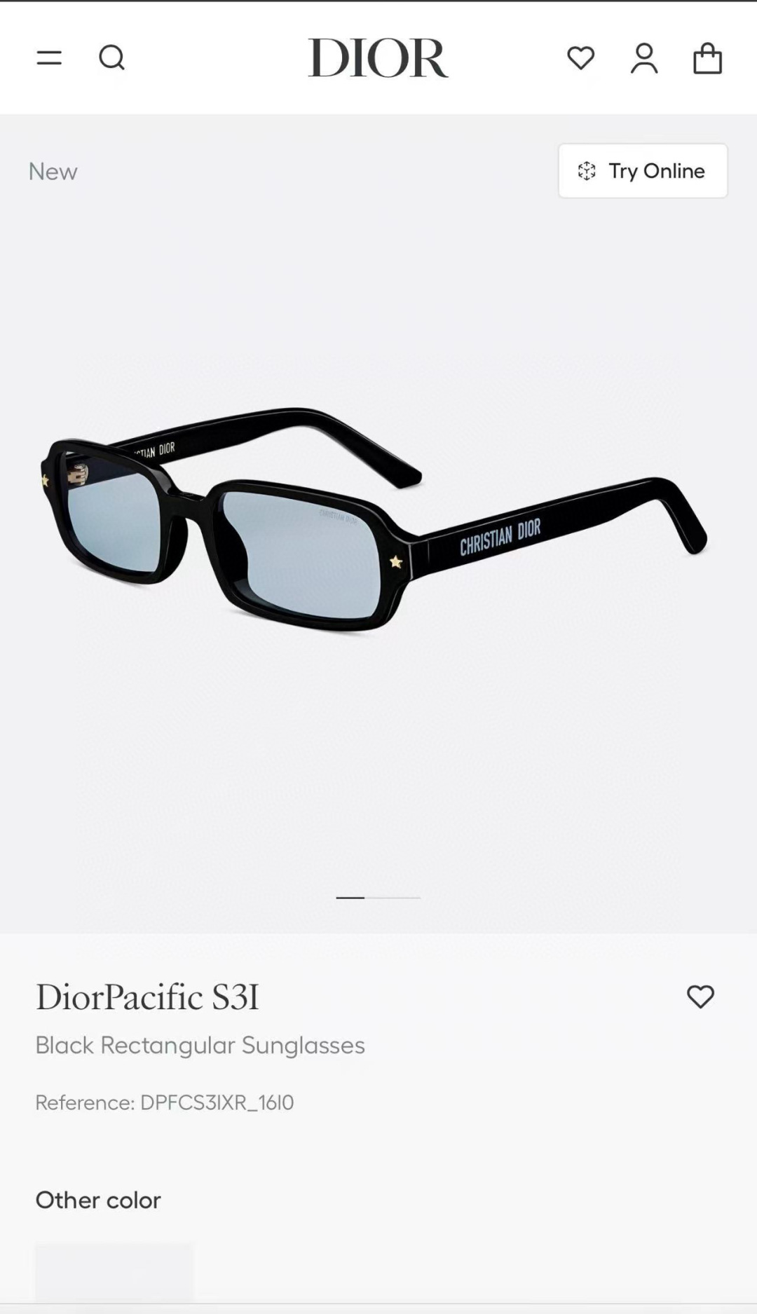 DIOR
MODEL DiorPacific S3I 
SIZE：53口21-145
