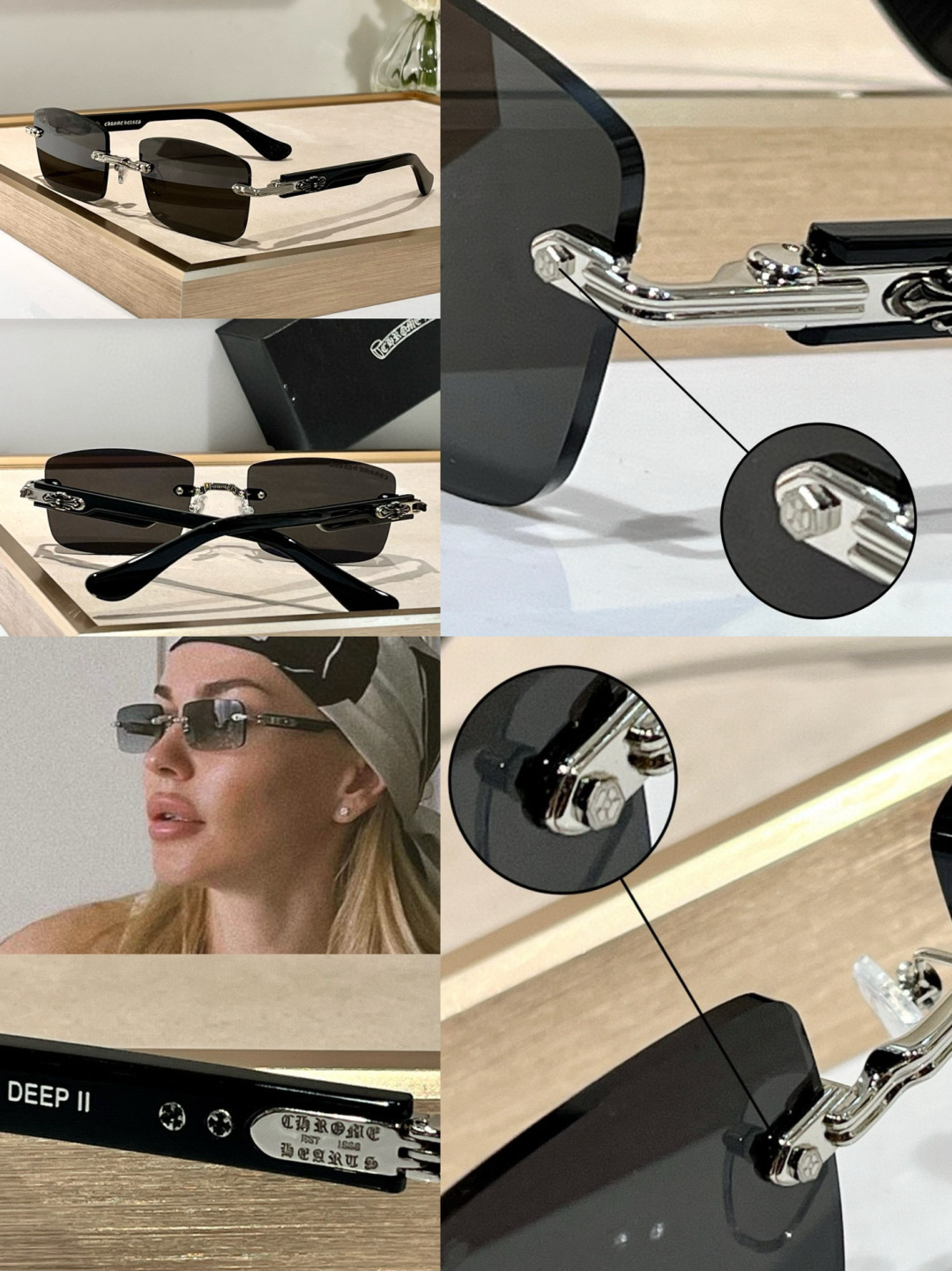 Chrome Hearts Deep II Rimless Sunglasses Designer Shades 6 cmp i1744978463030 4105 0 4