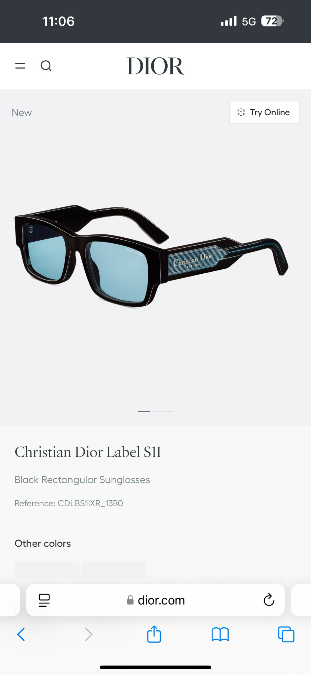  DIOR
MODDiorLadelS1F
Size55口20 145
