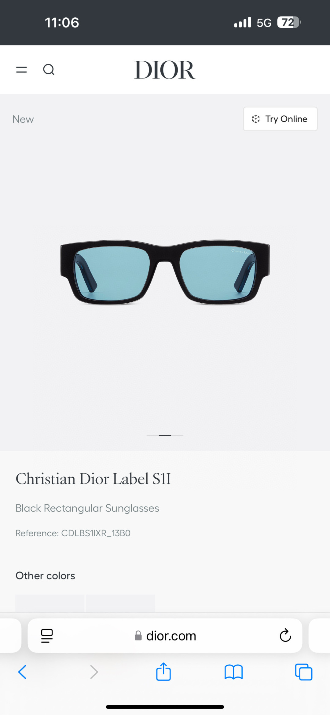  DIOR
MODDiorLadelS1F
Size55口20 145
