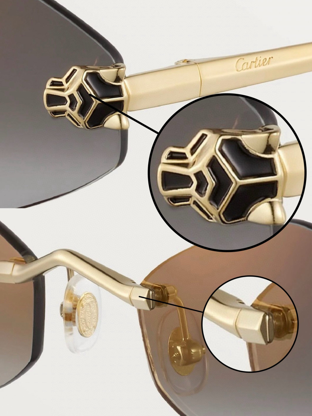  Cartier💘
Mod：CT0433S
Size：55-20-140
专属定制品质
zP 打版
高精