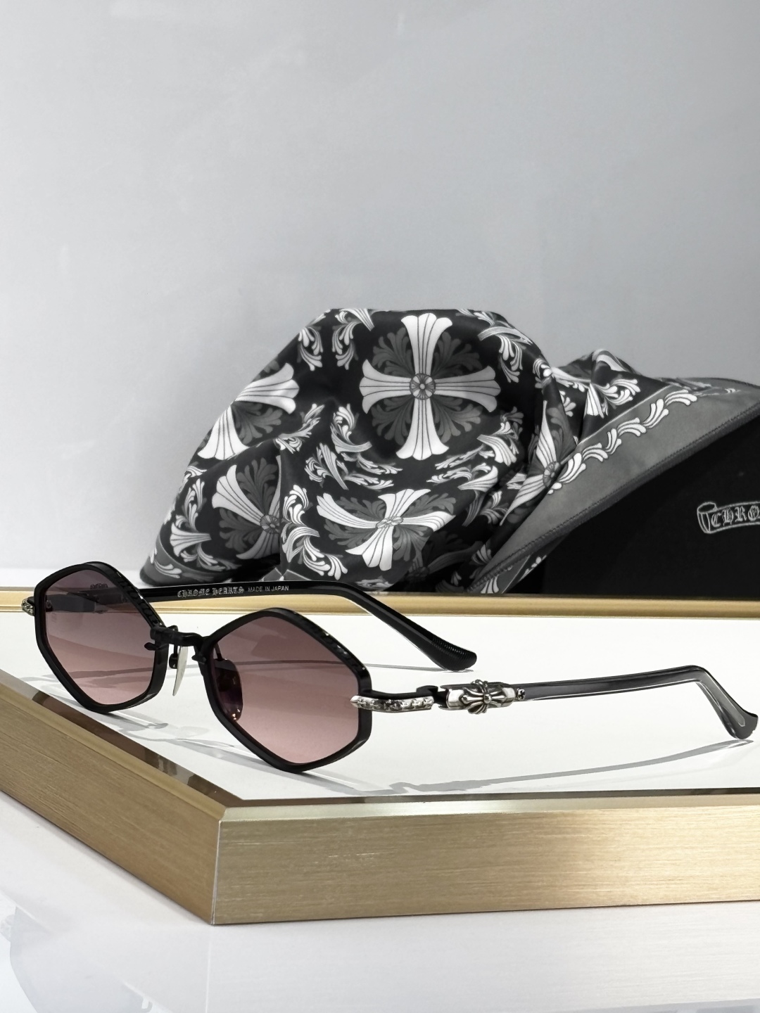 Chrome Hearts NIP SLIP Sunglasses - Gold Frame, Zeiss Lenses - 53-19-141 4 cmp i1748590274045 7728 0 3