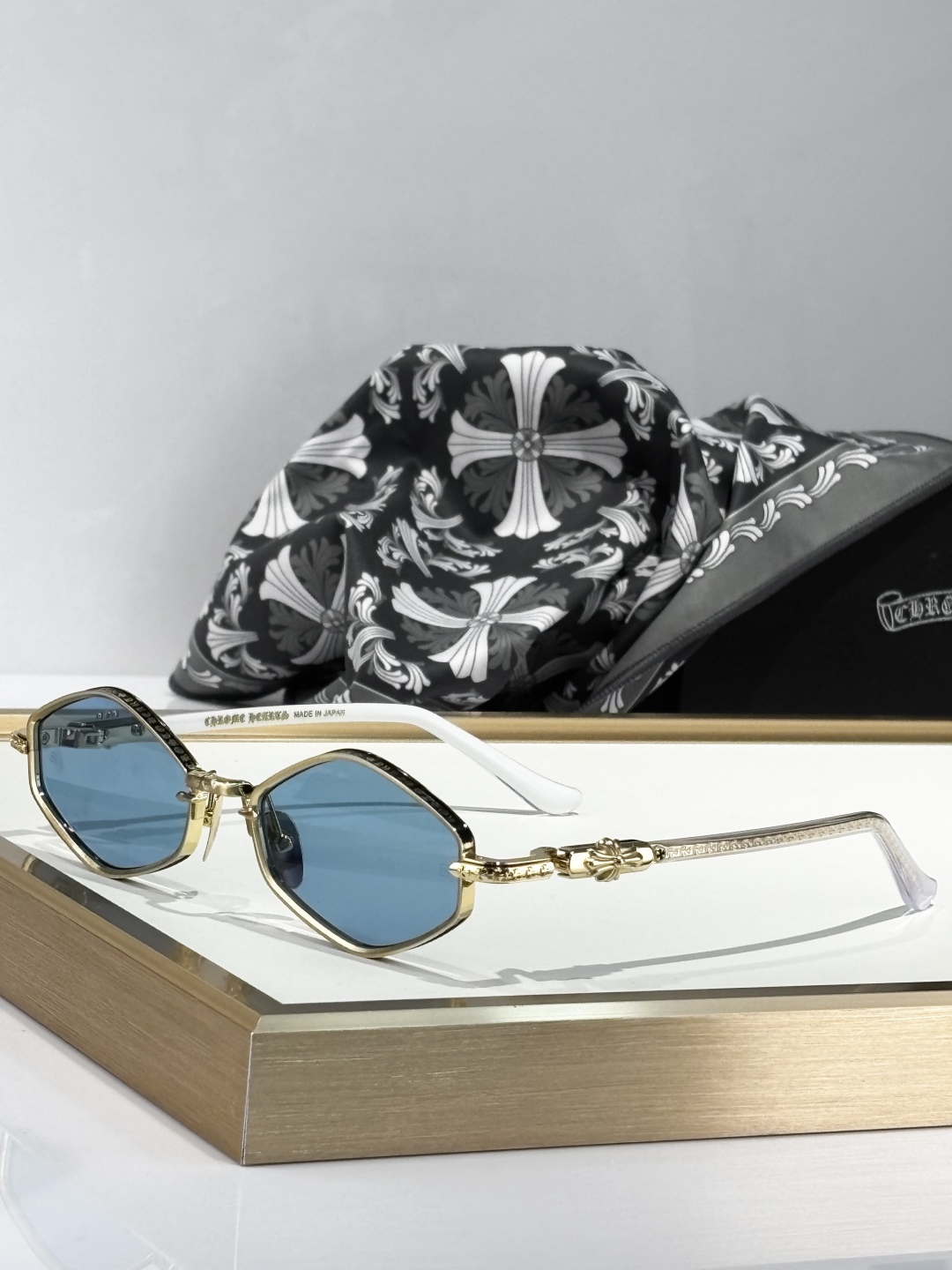 Chrome Hearts NIP SLIP Sunglasses - Gold Frame, Zeiss Lenses - 53-19-141 3 cmp i1748590275091 4310 0 2