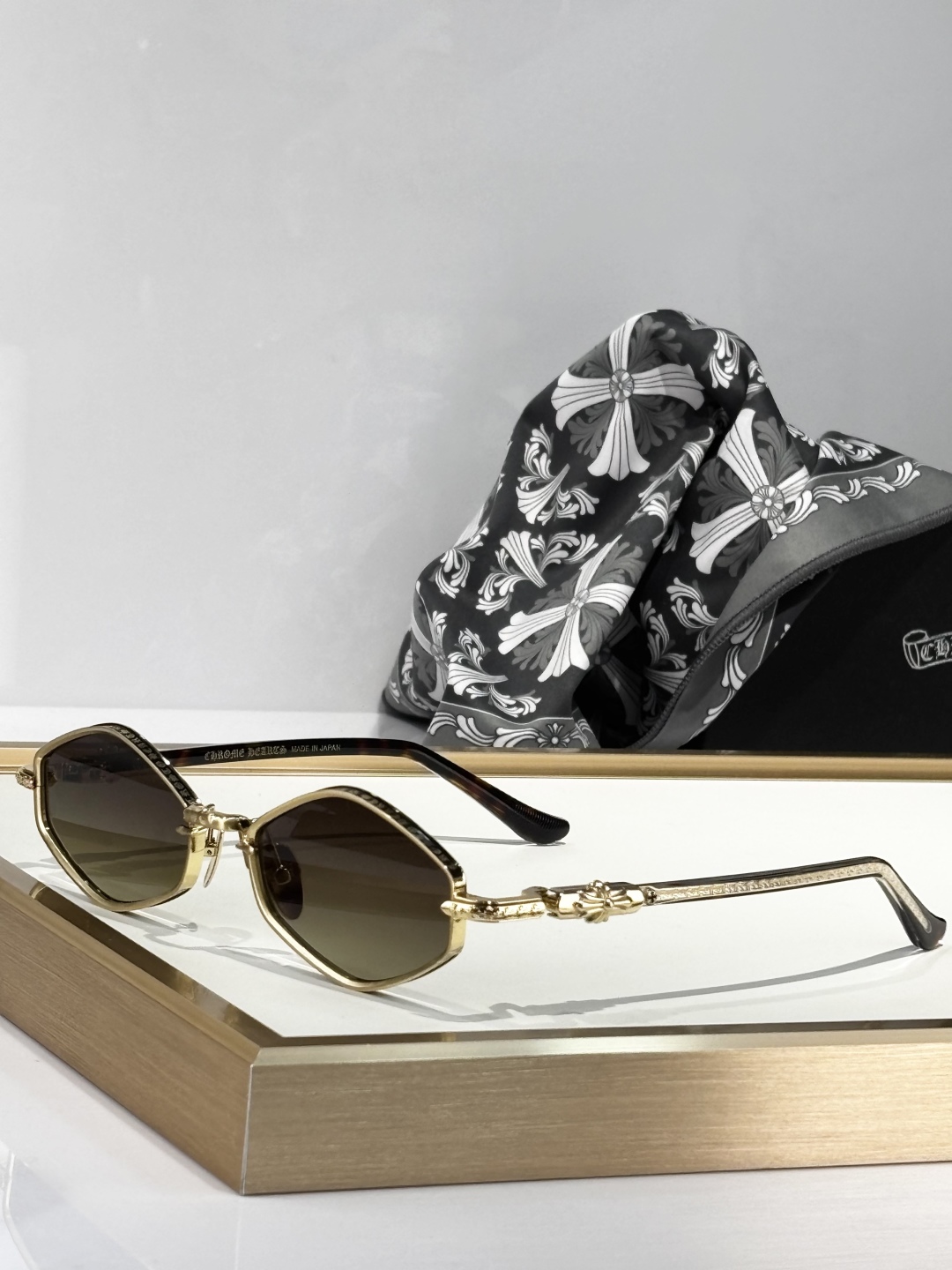 Chrome Hearts NIP SLIP Sunglasses - Gold Frame, Zeiss Lenses - 53-19-141 7 cmp i1748590275489 3669 0 6