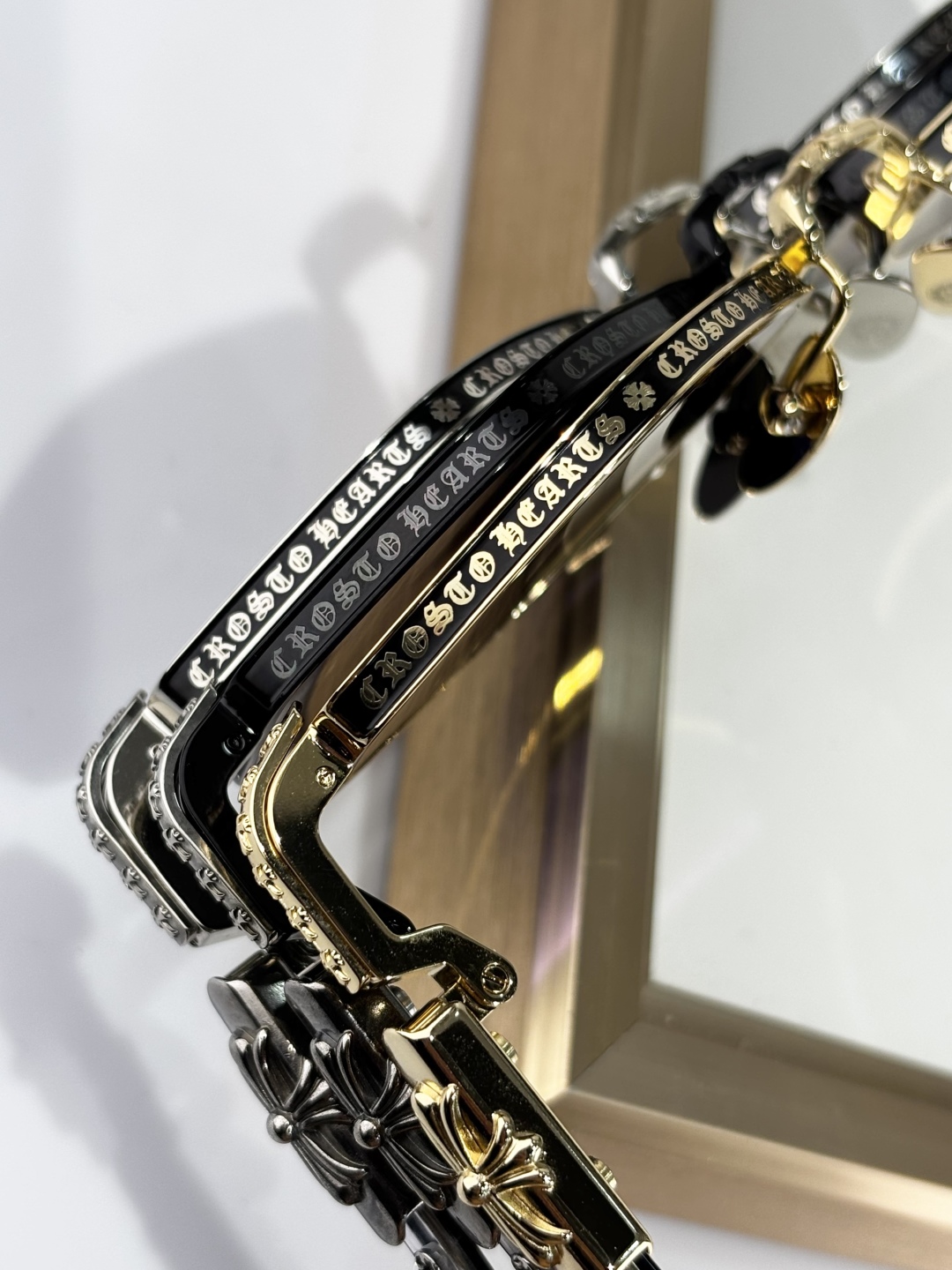 Chrome Hearts NIP SLIP Sunglasses - Gold Frame, Zeiss Lenses - 53-19-141 8 cmp i1748590283603 5417 0 8