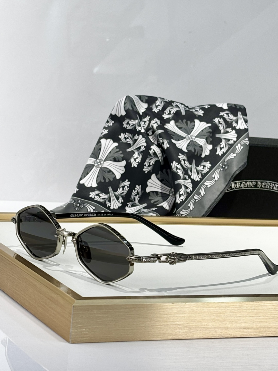 Chrome Hearts NIP SLIP Sunglasses - Gold Frame, Zeiss Lenses - 53-19-141 2 cmp i1748590817786 1717 0 8