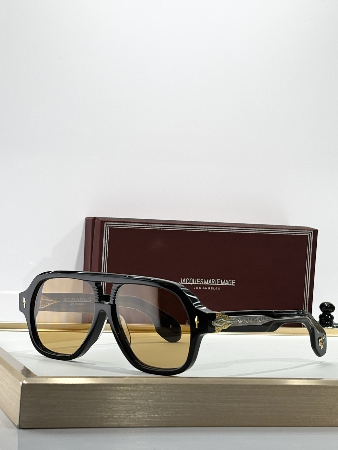 JACQUES MARIE MAGE绿松石“野马”浮雕系列 原版复刻 日本手工眼镜 镜框採用厚金属打造出