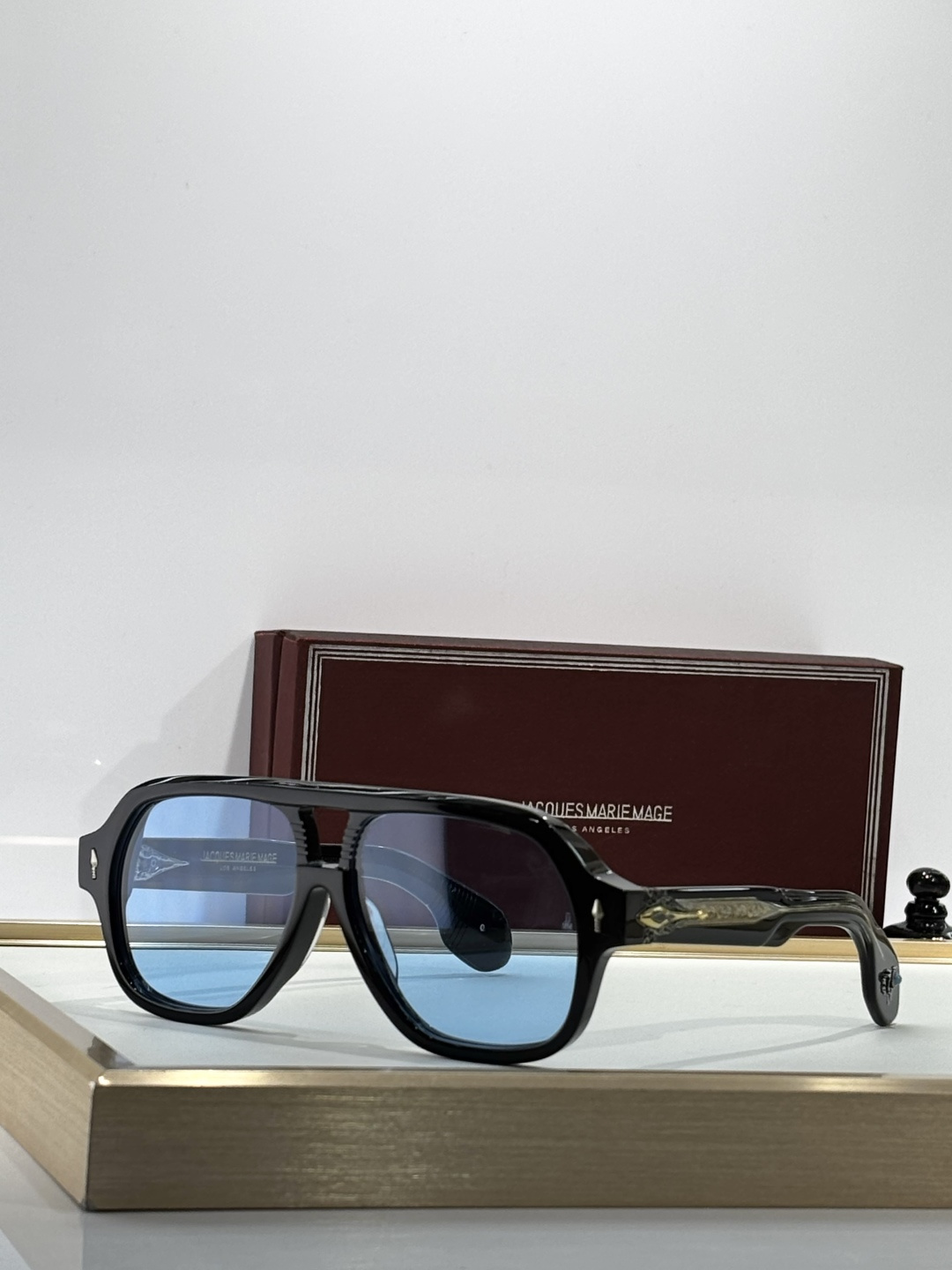 JACQUES MARIE MAGE绿松石“野马”浮雕系列 原版复刻 日本手工眼镜 镜框採用厚金属打造出