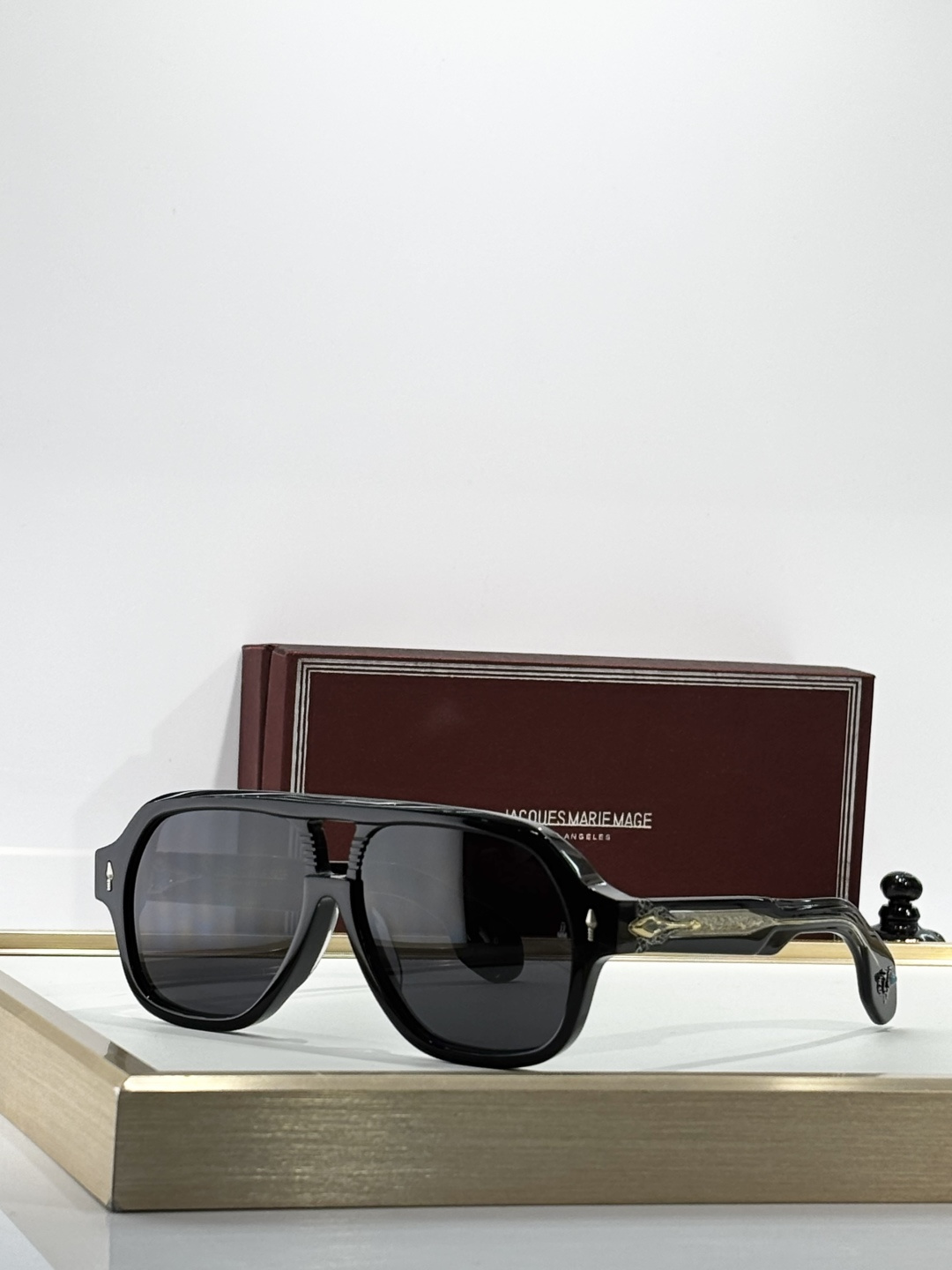 JACQUES MARIE MAGE绿松石“野马”浮雕系列 原版复刻 日本手工眼镜 镜框採用厚金属打造出