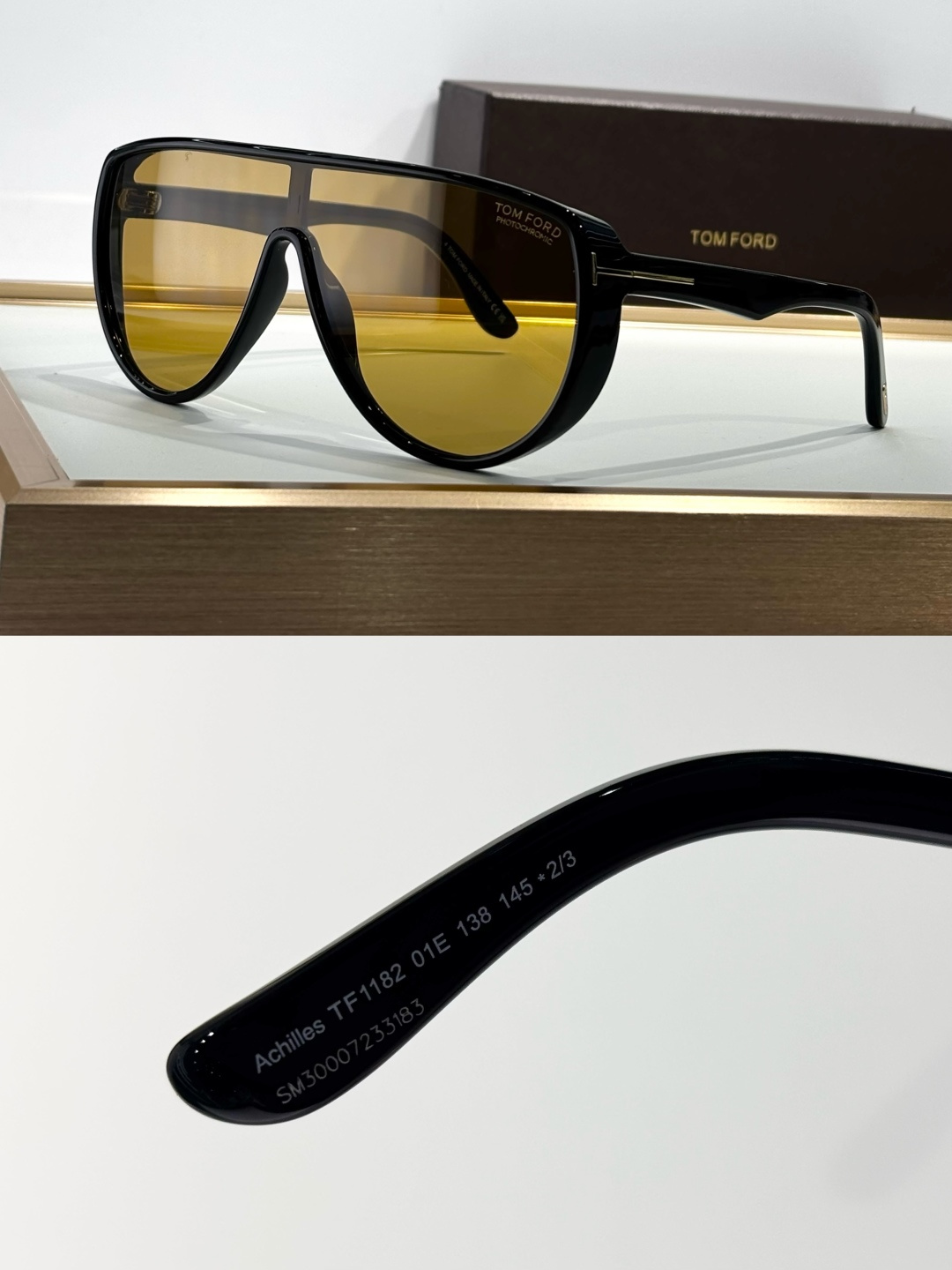 Original code Tom fordMOD：FT1182跟足原版立体圈形连片式太阳镜 Achil