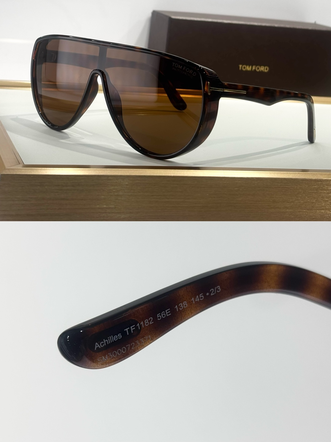 Original code Tom fordMOD：FT1182跟足原版立体圈形连片式太阳镜 Achil