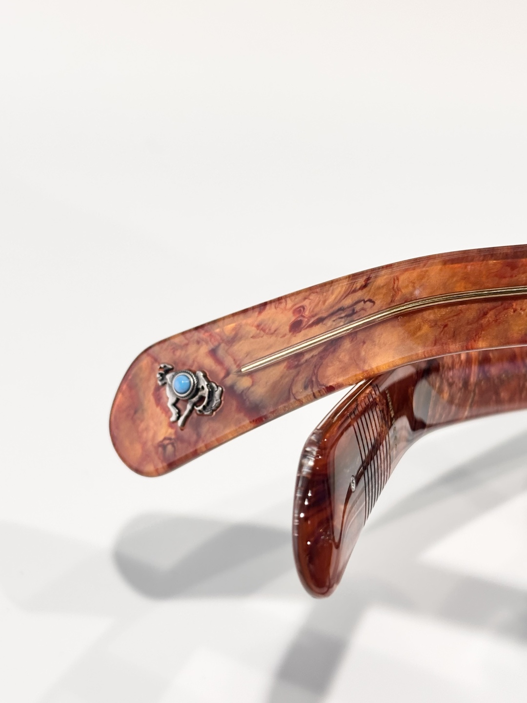 JACQUES MARIE MAGE绿松石系列 原版复刻日本手工眼镜镜框採用厚金属打造出復古的镜框作品M