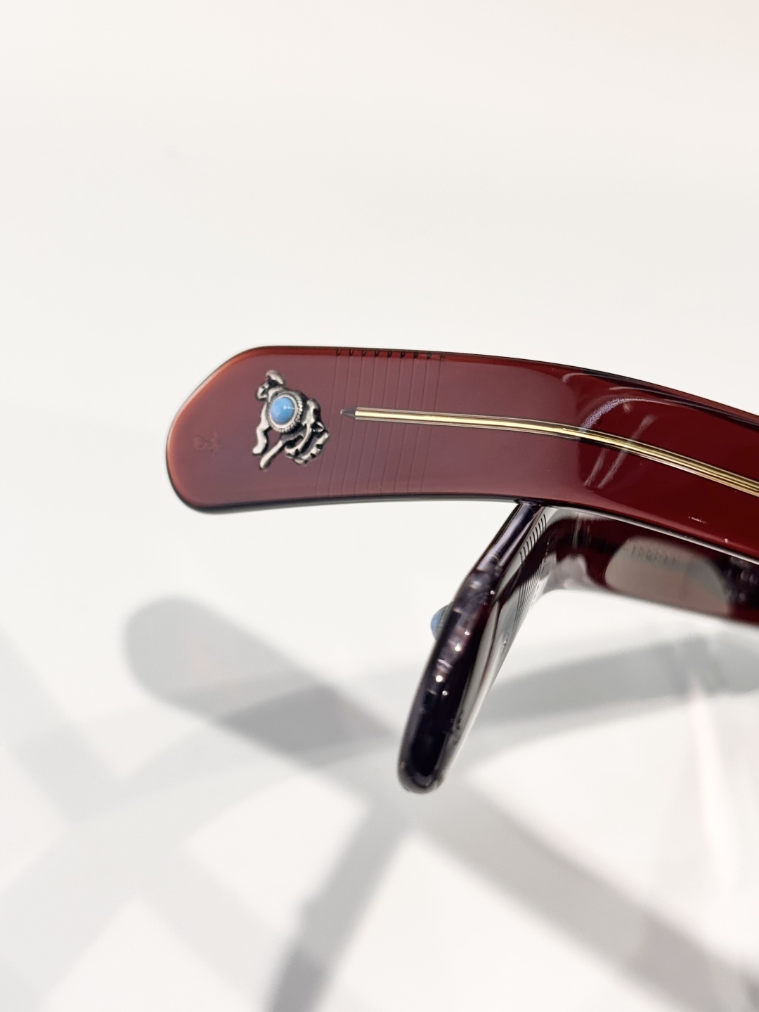 JACQUES MARIE MAGE绿松石系列 原版复刻日本手工眼镜镜框採用厚金属打造出復古的镜框作品M