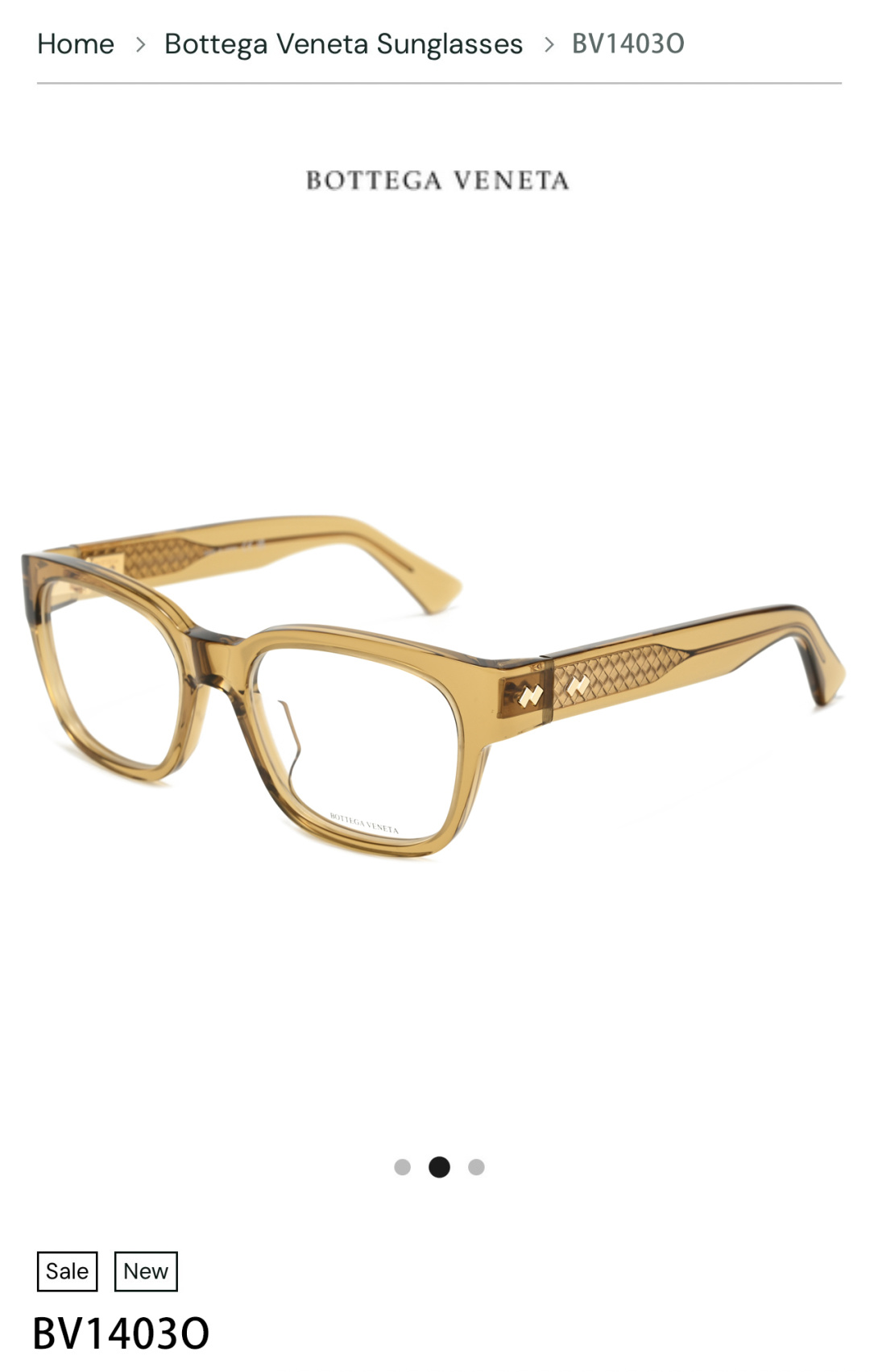 BOTTEGA VENET*MODEL：BV1403OSIZE：52口19-140