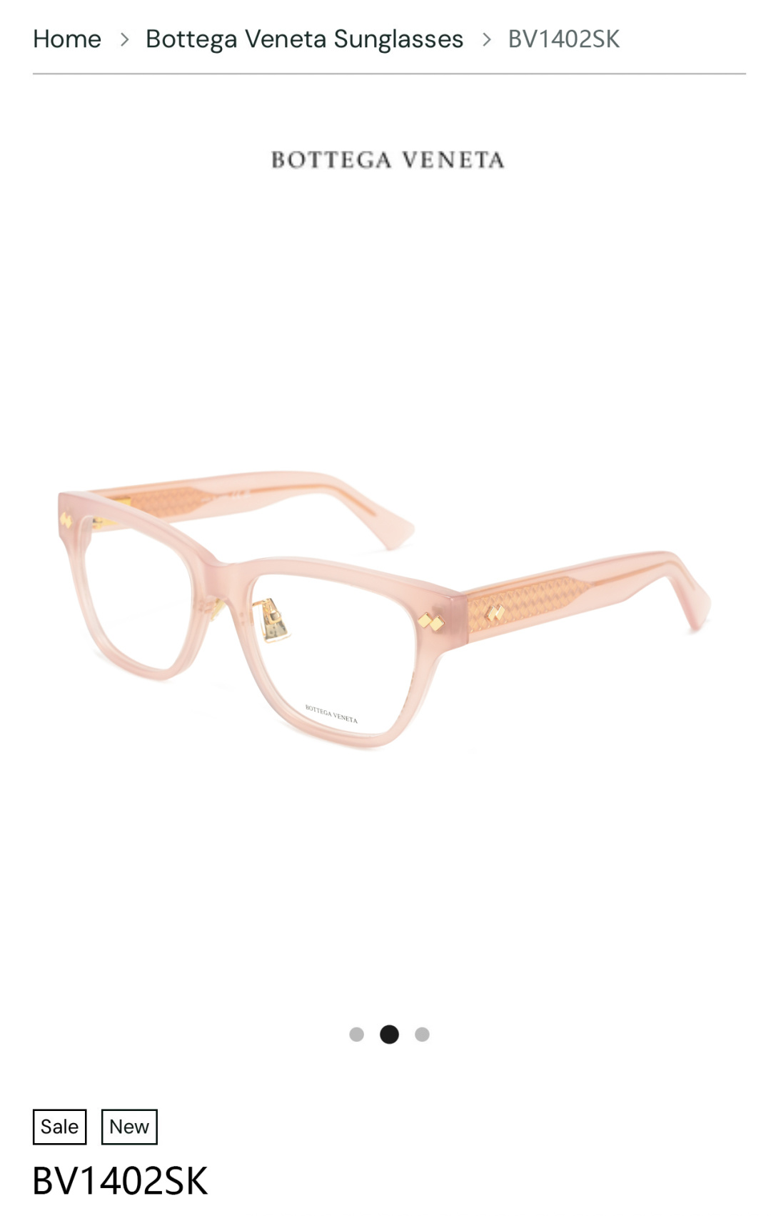 BOTTEGA VENET*MODEL：BV1402SKSIZE：55口19-145