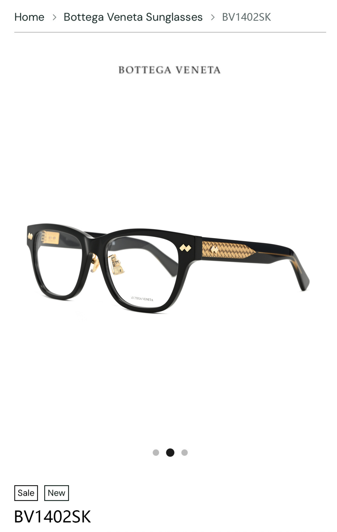 BOTTEGA VENET*MODEL：BV1402SKSIZE：55口19-145