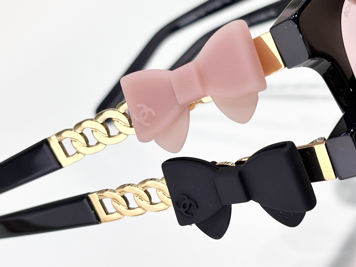 CHANEL蝴蝶结可拆卸MODEL：CH9226QSIZE：47口20-142