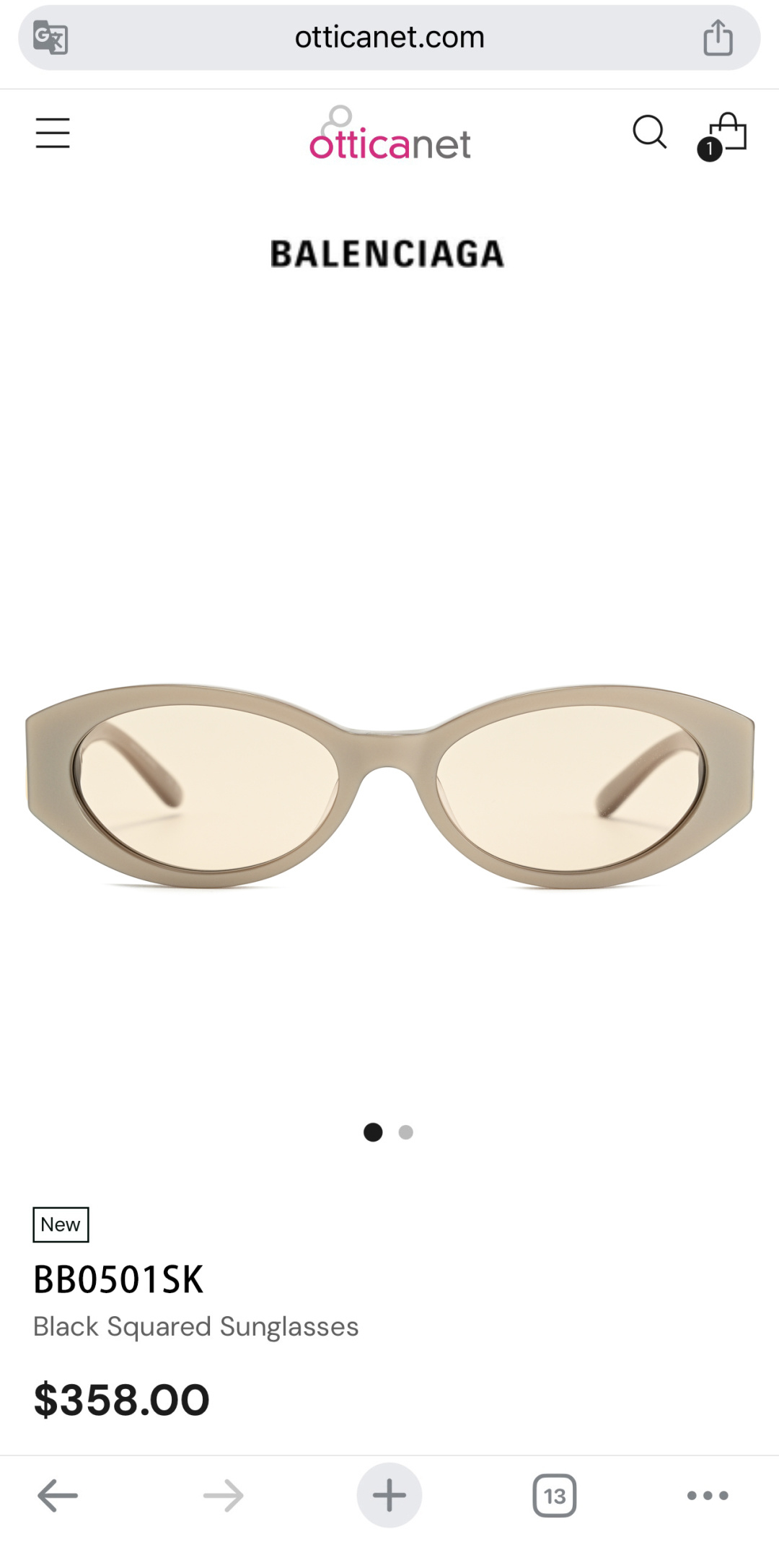 BALENCIAGMOD：BB0502SSIZE：56口18-140