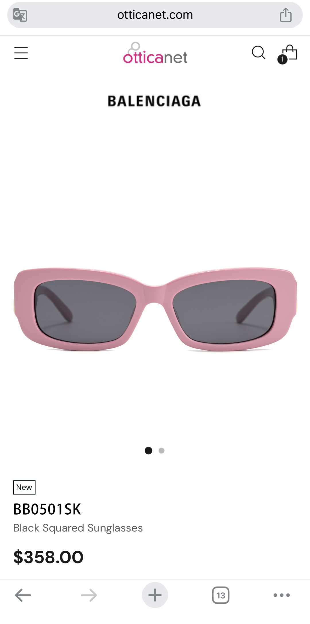 BALENCIAGMOD：BB0501SKSIZE：56口17-140