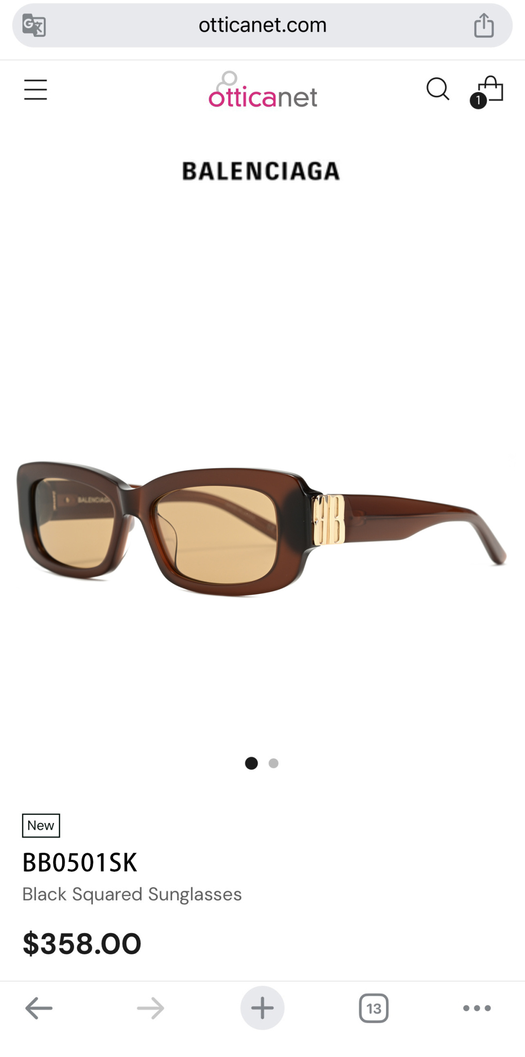 BALENCIAGMOD：BB0501SKSIZE：56口17-140