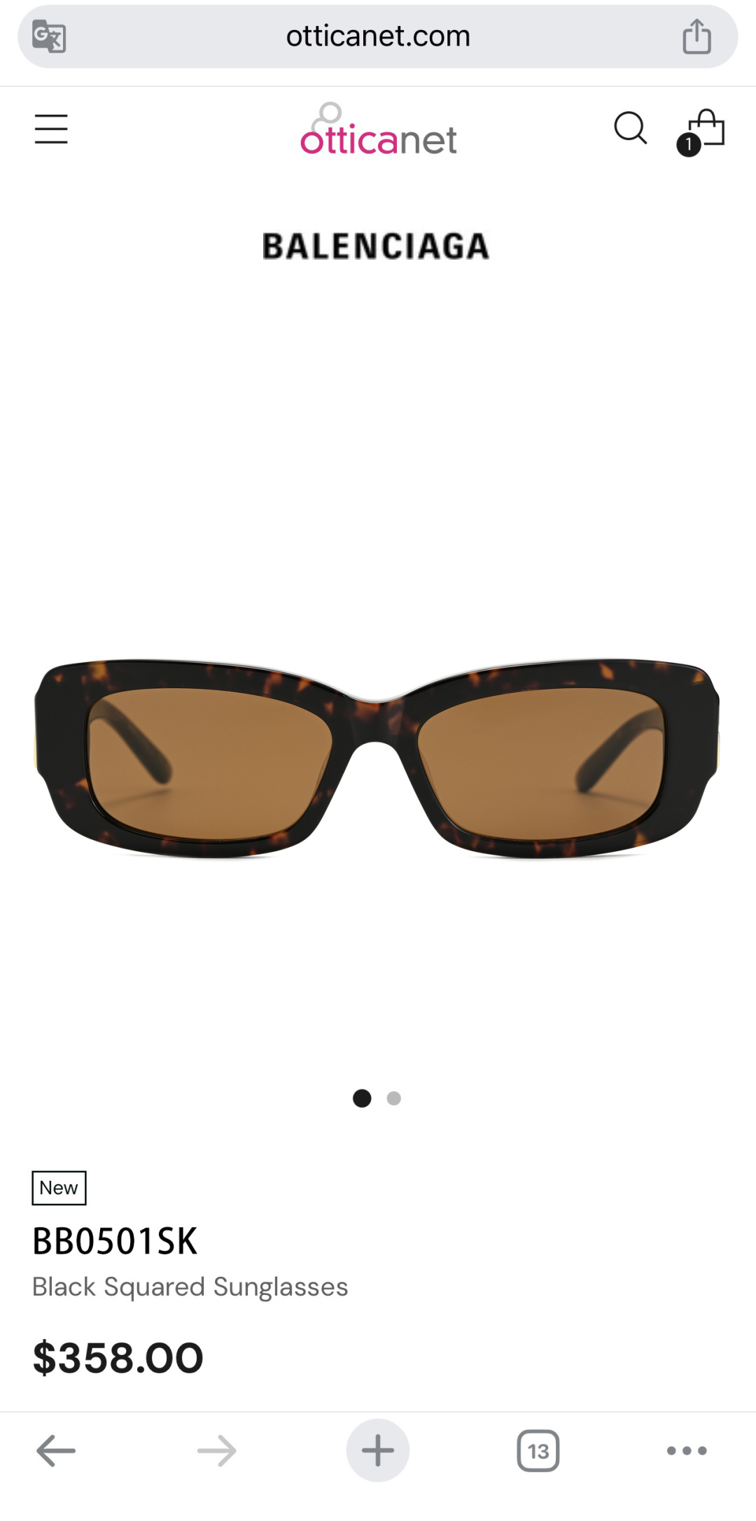 BALENCIAGMOD：BB0501SKSIZE：56口17-140