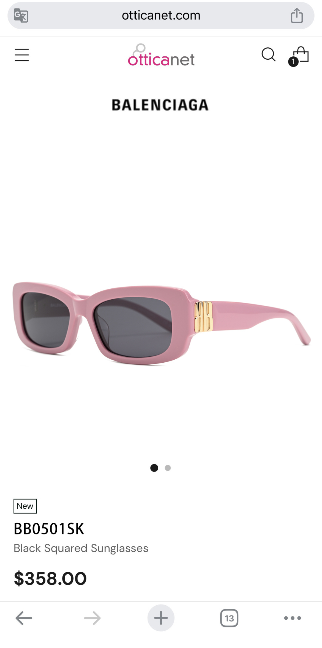 BALENCIAGMOD：BB0501SKSIZE：56口17-140