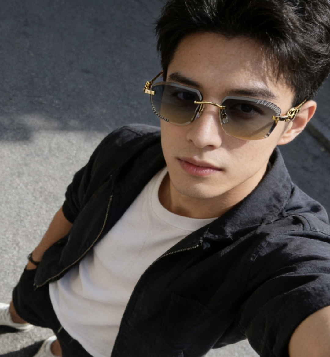 CartierMOD：CT0825SSize：56口20-135k金电镀 不假黄Photo chromi