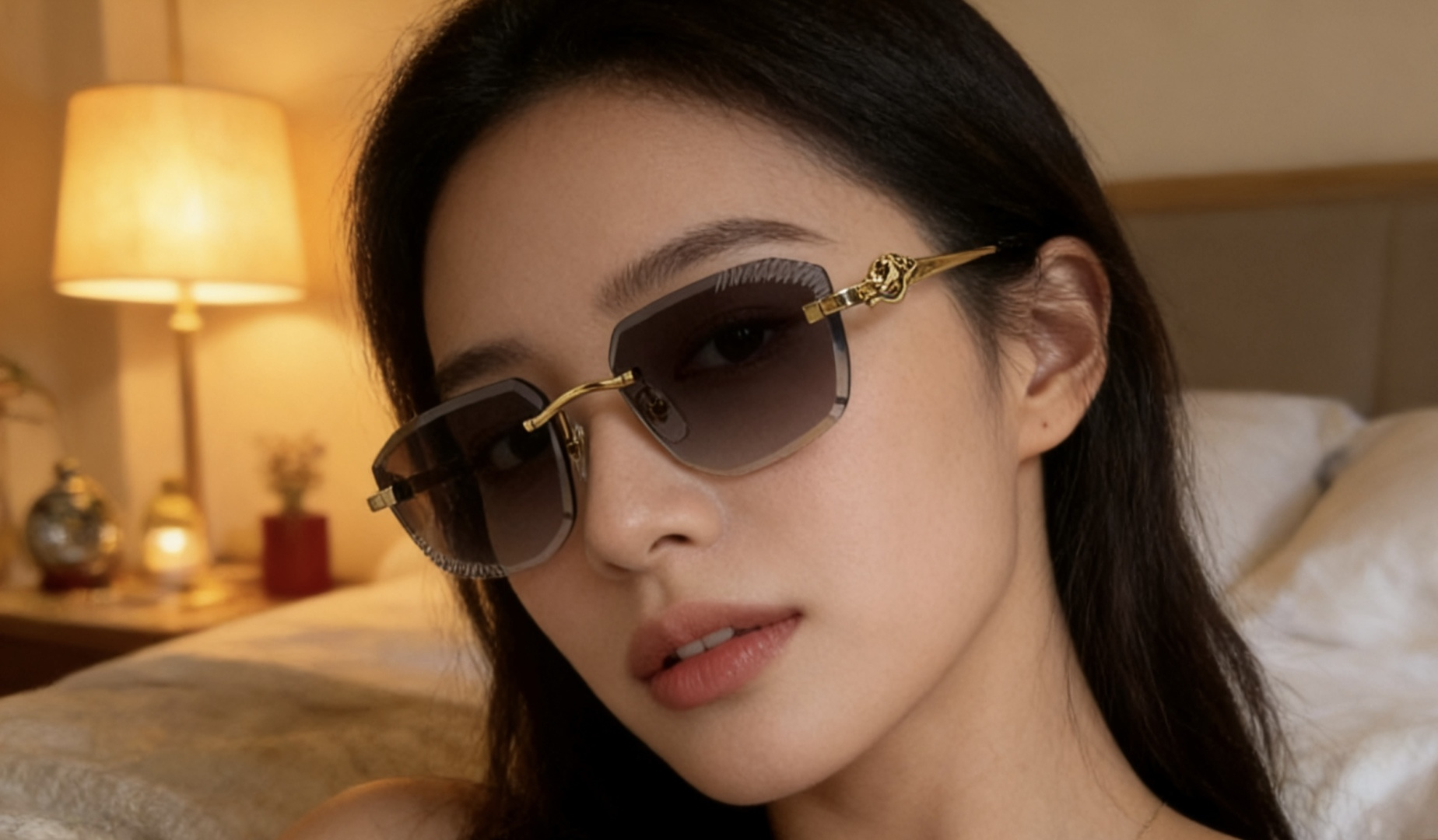 CartierMOD：CT0825SSize：56口20-135k金电镀 不假黄Photo chromi