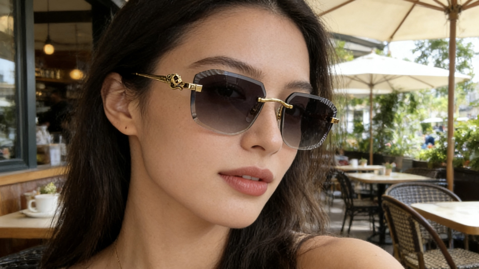 CartierMOD：CT0825SSize：56口20-135k金电镀 不假黄Photo chromi