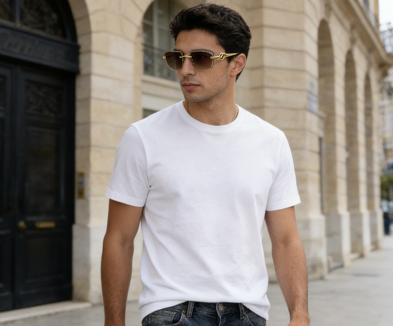 CartierMOD：CT0825SSize：56口20-135k金电镀 不假黄Photo chromi