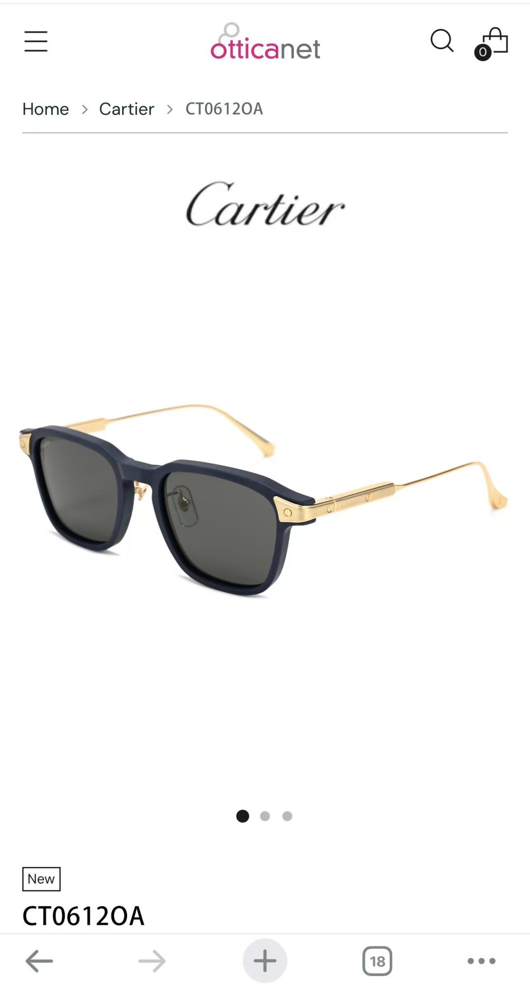 Cartie*MOD：CT0612OASize：52口20 145