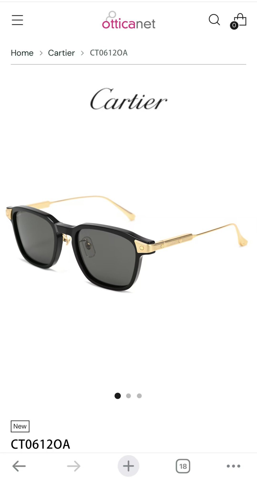 Cartie*MOD：CT0612OASize：52口20 145