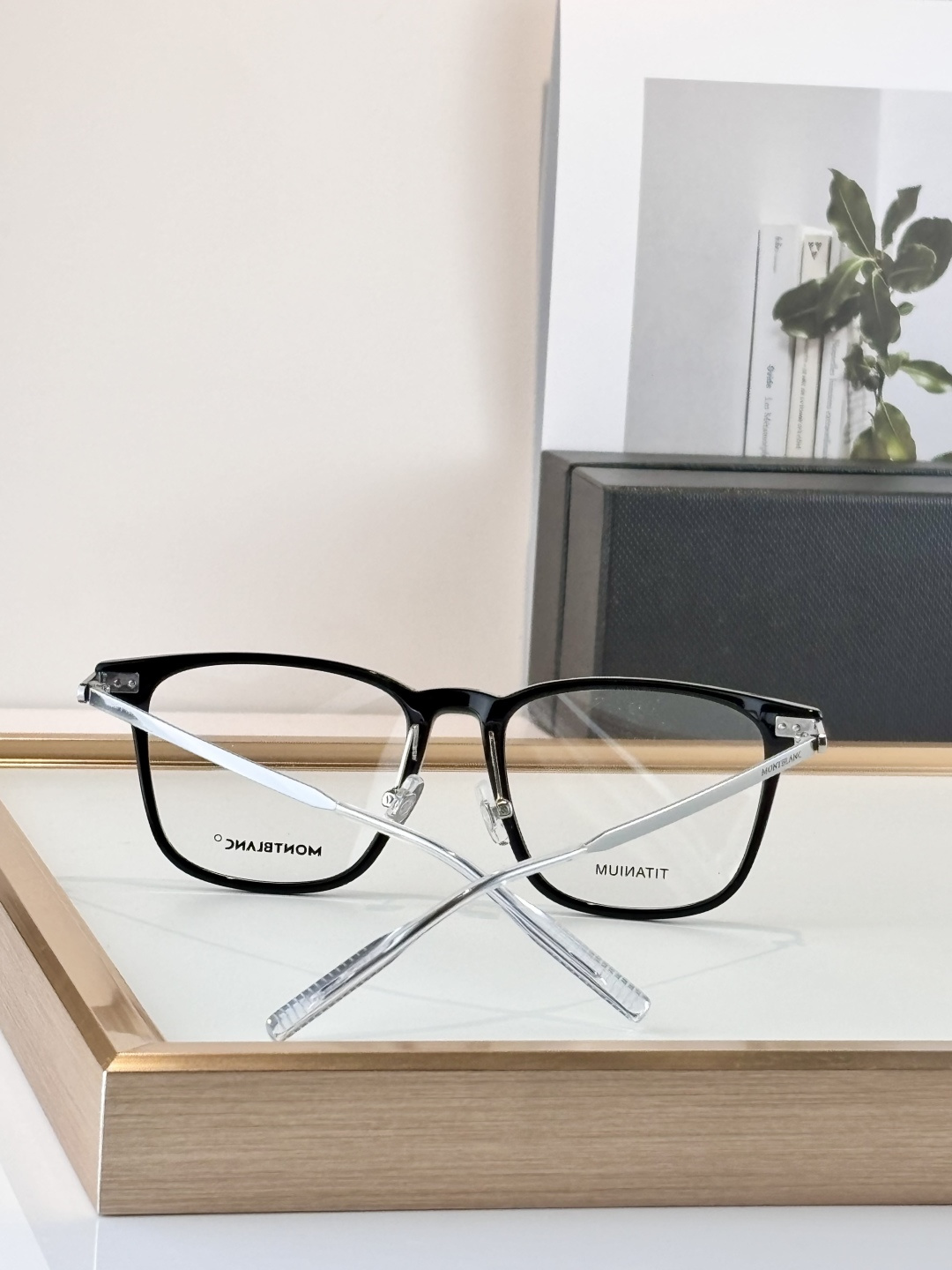 MONT BLANMODEL:MB0395ONSIZE: 52口18-145Titanium 钛 far