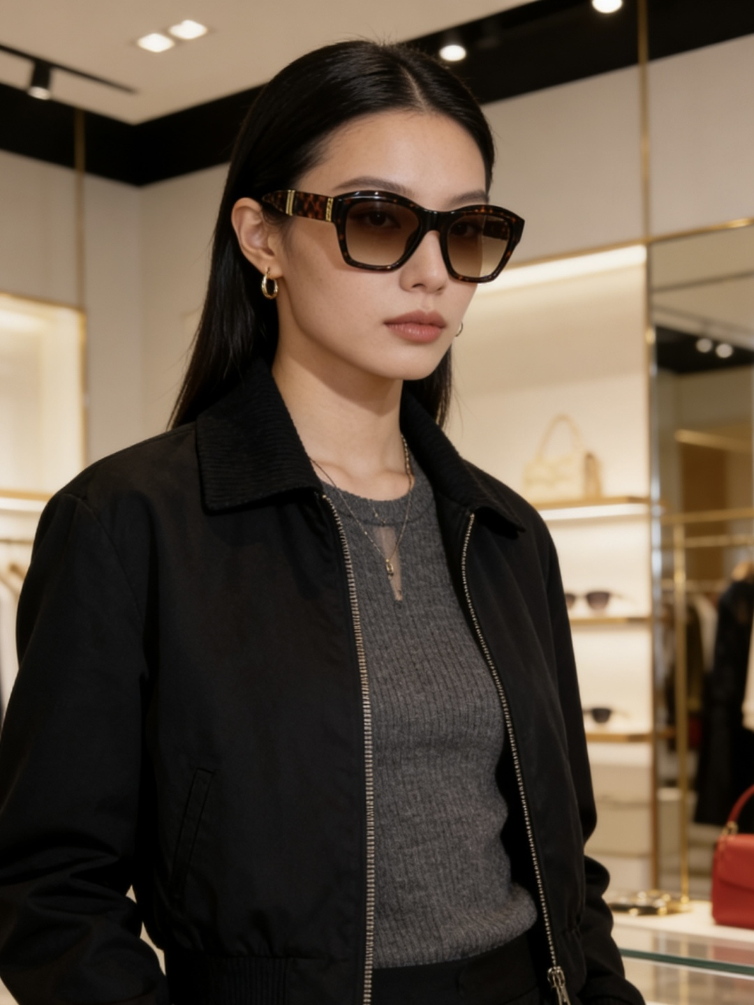 Chane*Foldable sunglasses CH6055Size:54口19-145