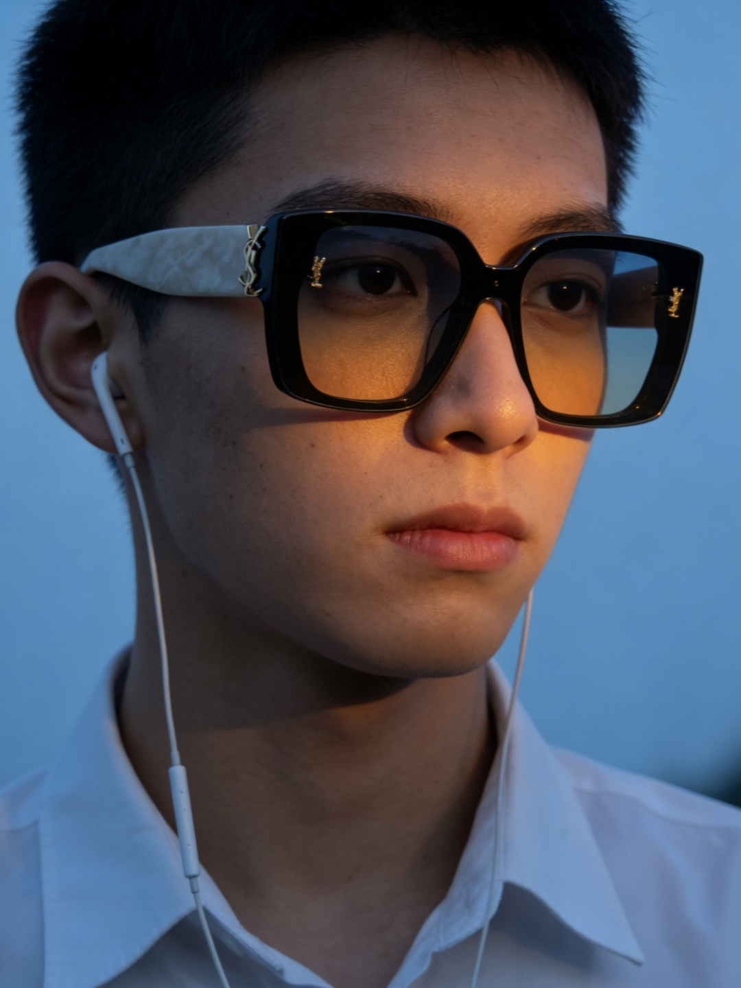 Oversized SAINT LAURENT Mod:SL99/FSIZE:144-0-145深斜面设