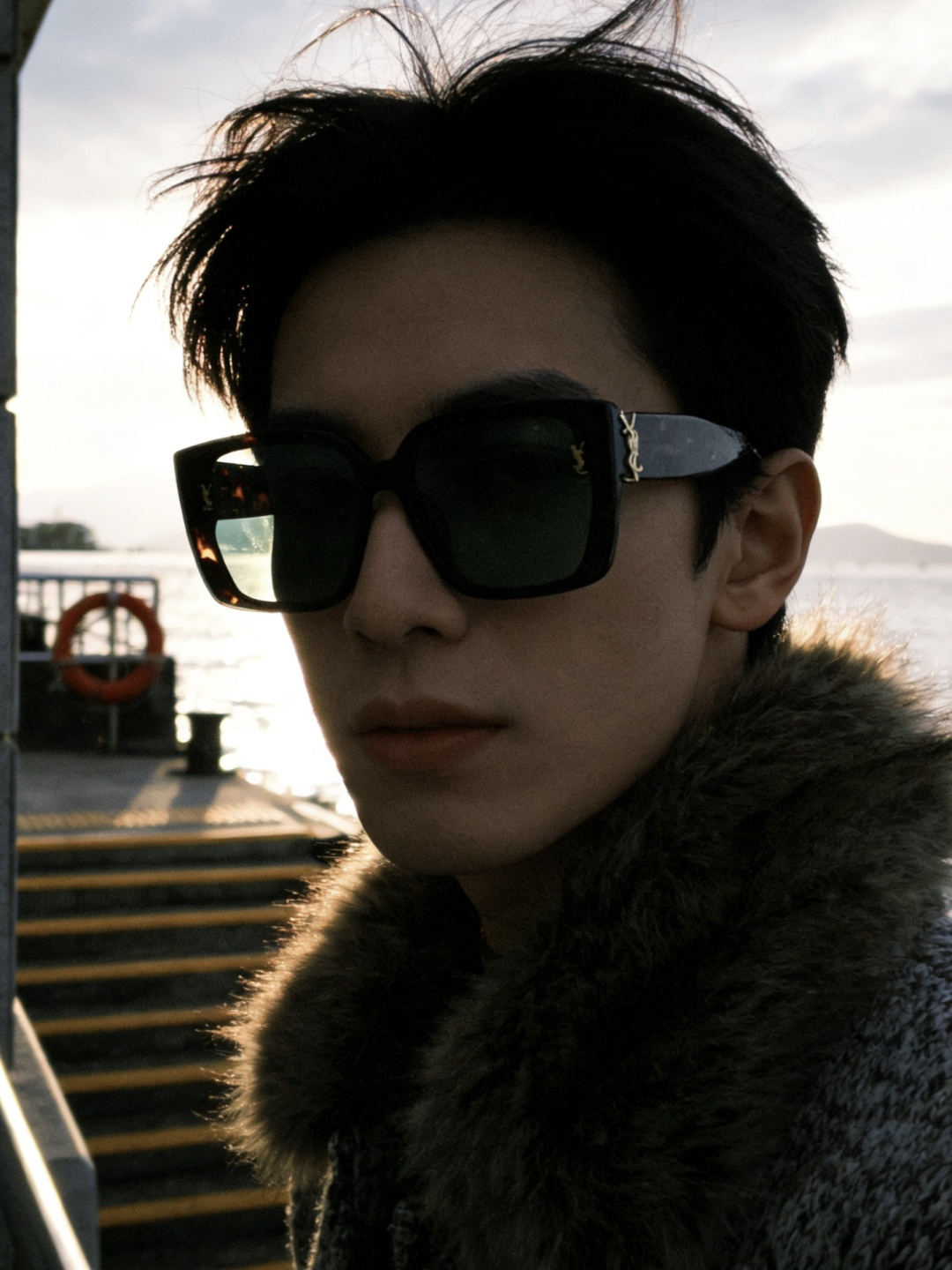 Oversized SAINT LAURENT Mod:SL99/FSIZE:144-0-145深斜面设