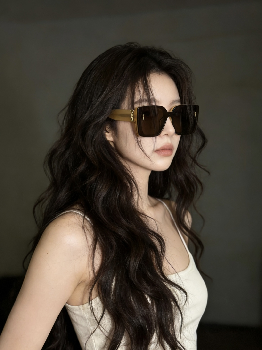 Oversized SAINT LAURENT Mod:SL99/FSIZE:144-0-145深斜面设