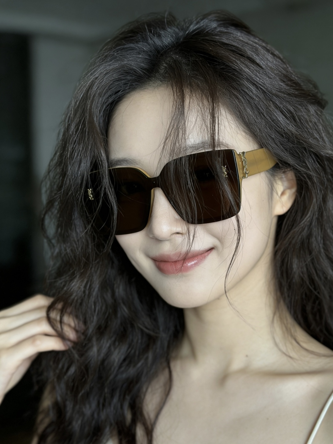 Oversized SAINT LAURENT Mod:SL99/FSIZE:144-0-145深斜面设