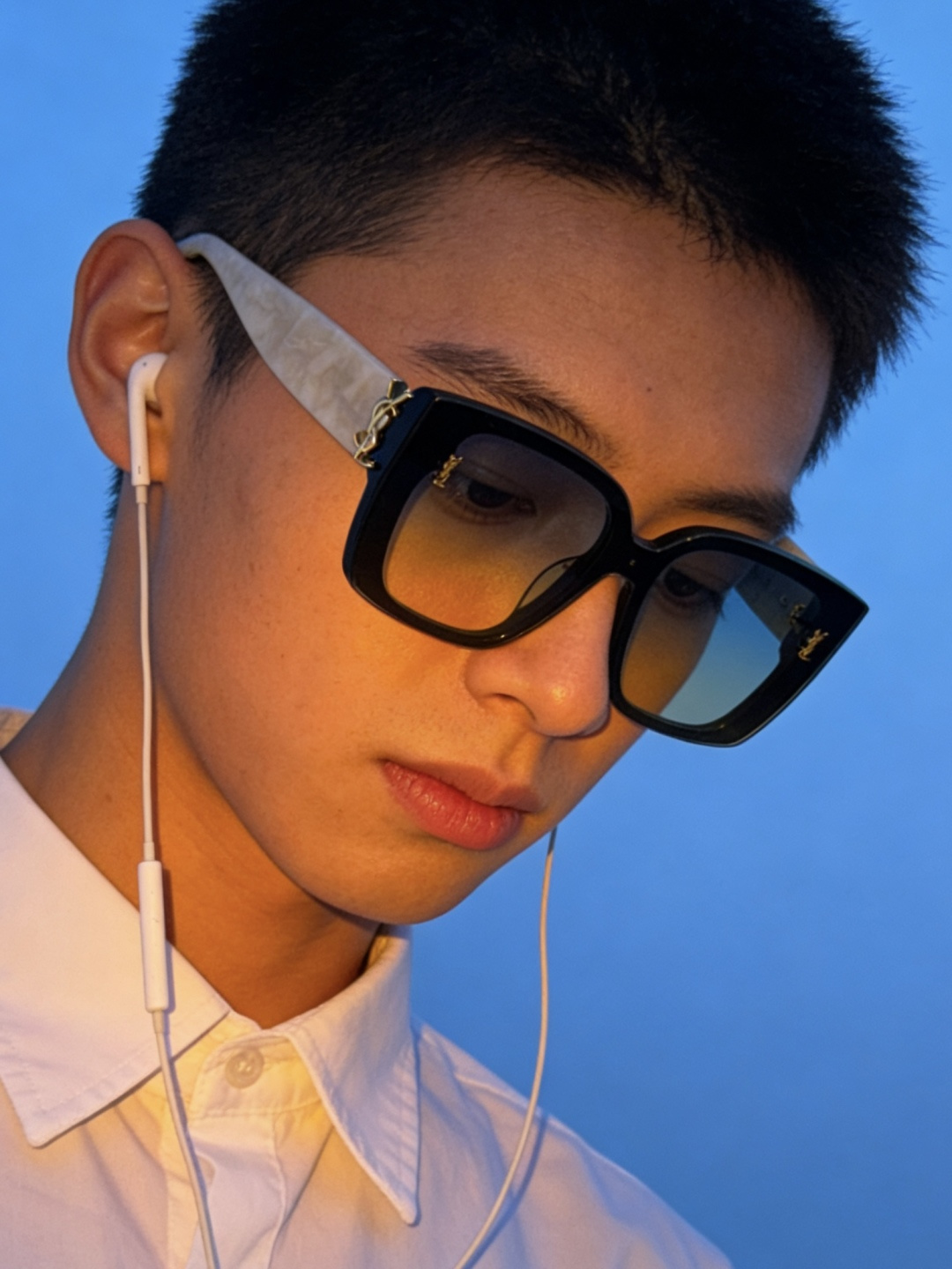 Oversized SAINT LAURENT Mod:SL99/FSIZE:144-0-145深斜面设