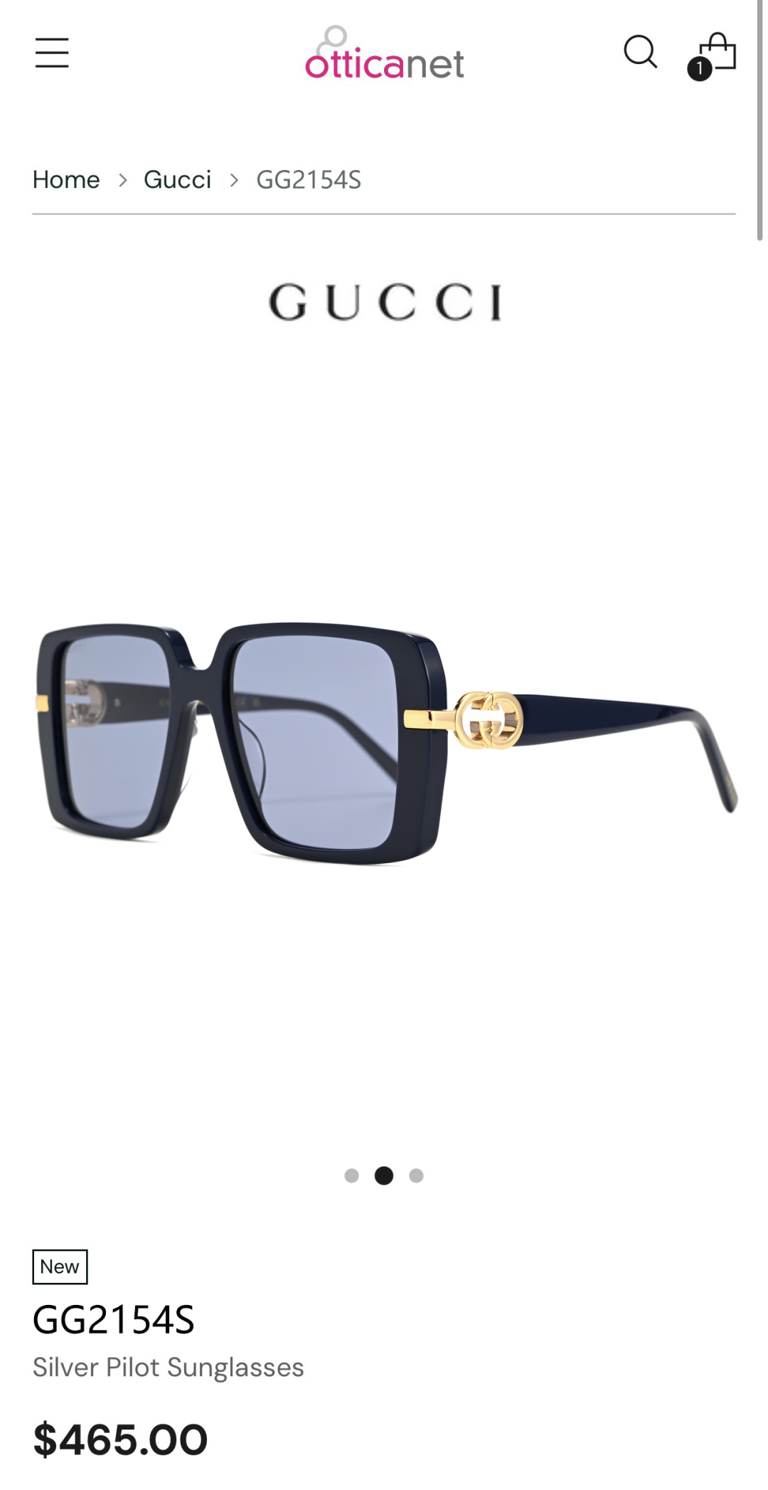 GUCCIMOD：GG2154SSize：55口18-145