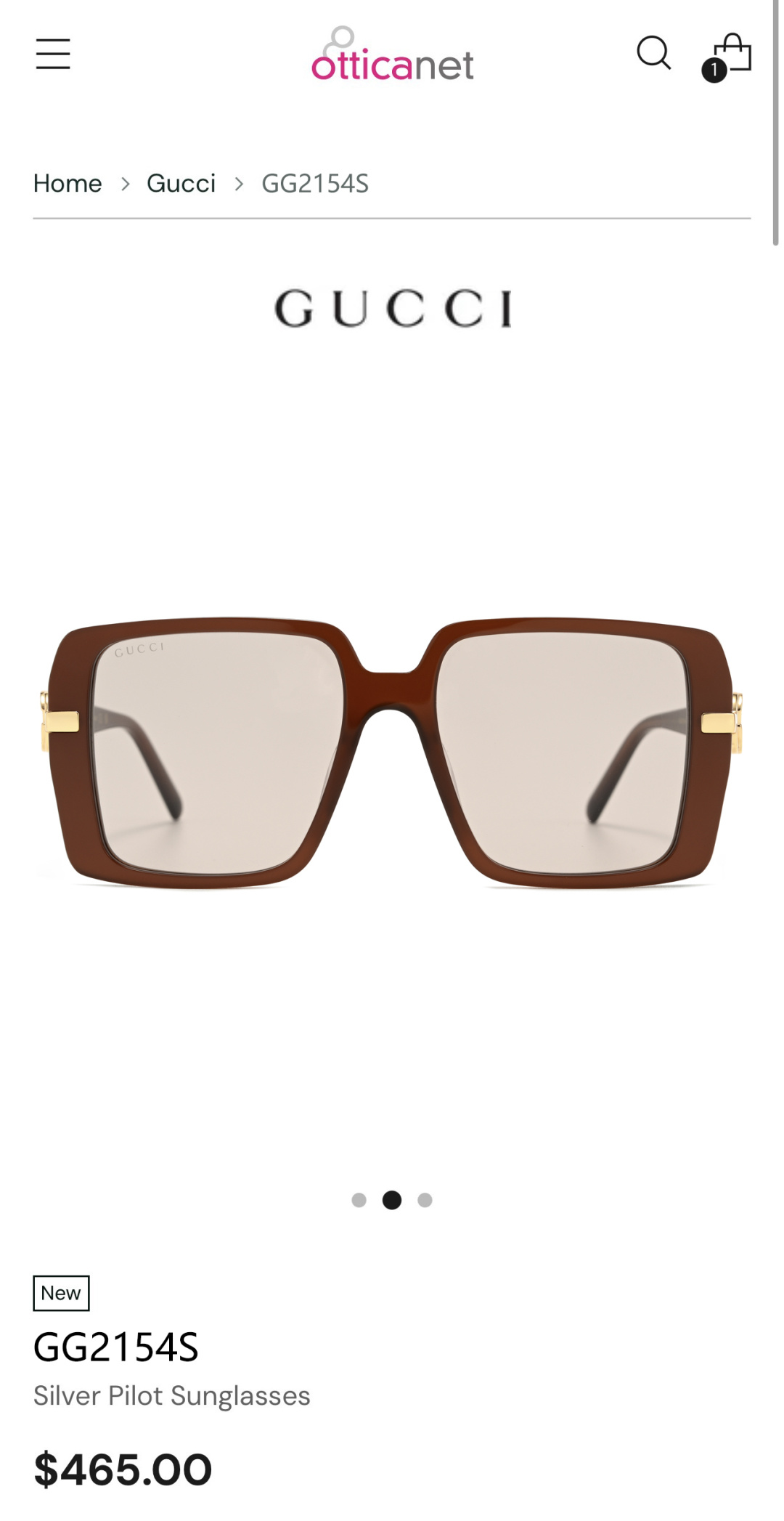 GUCCIMOD：GG2154SSize：55口18-145