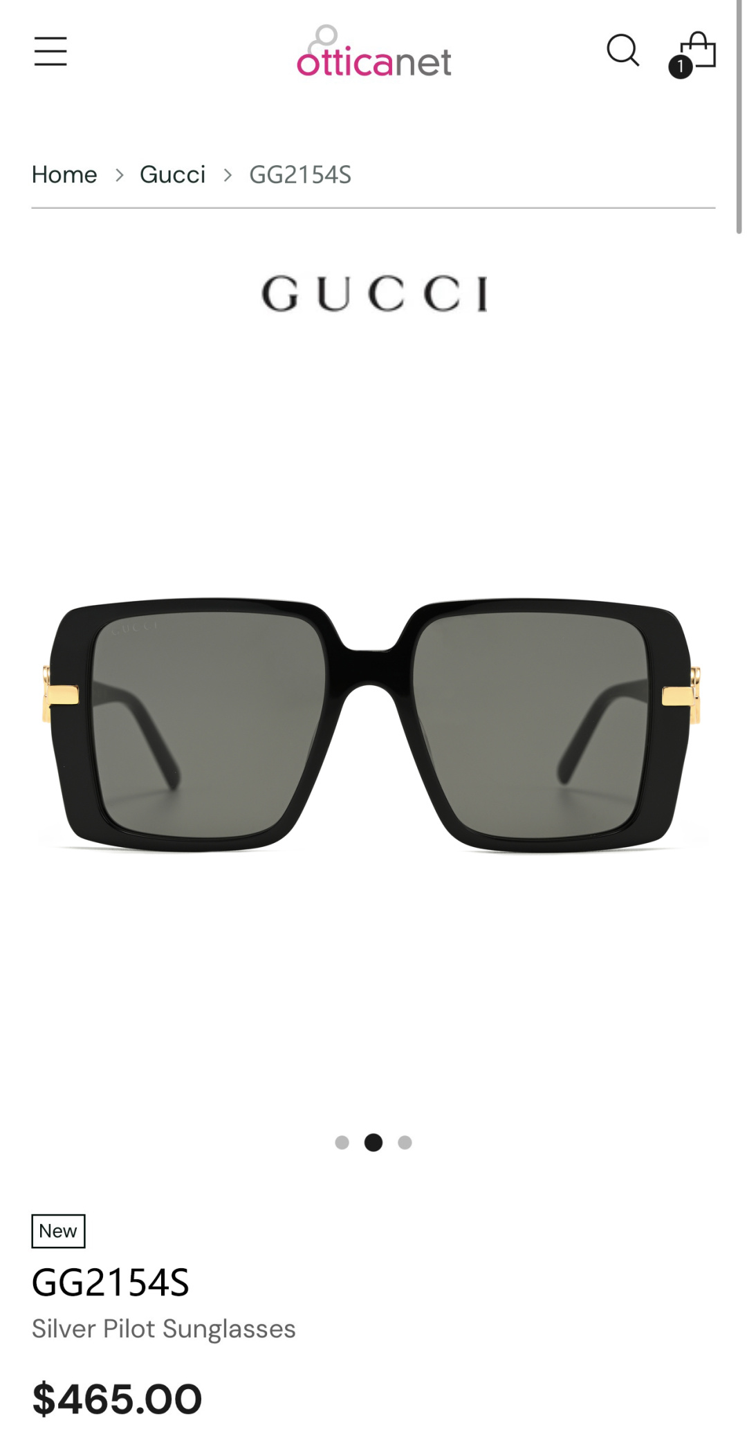 GUCCIMOD：GG2154SSize：55口18-145