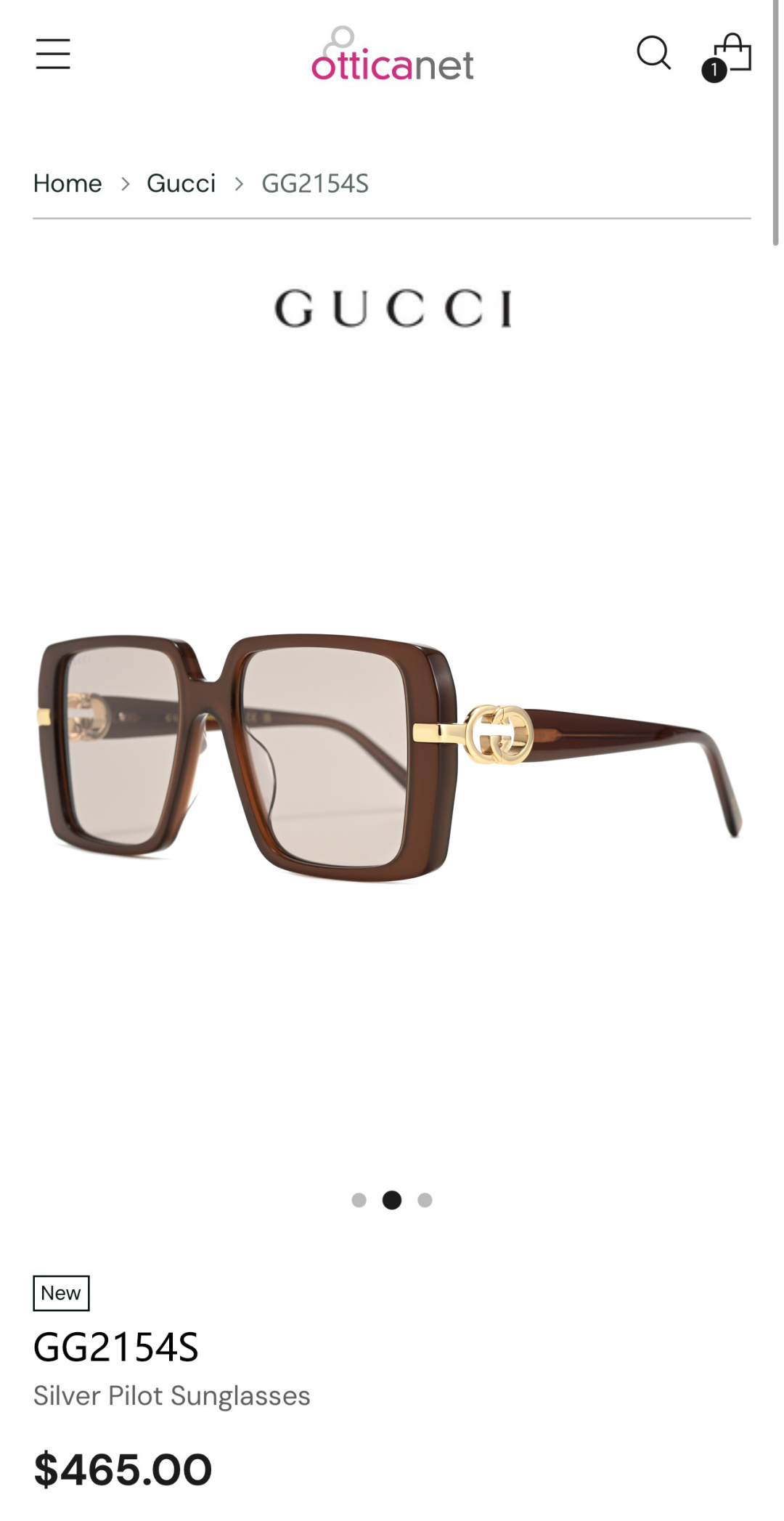 GUCCIMOD：GG2154SSize：55口18-145