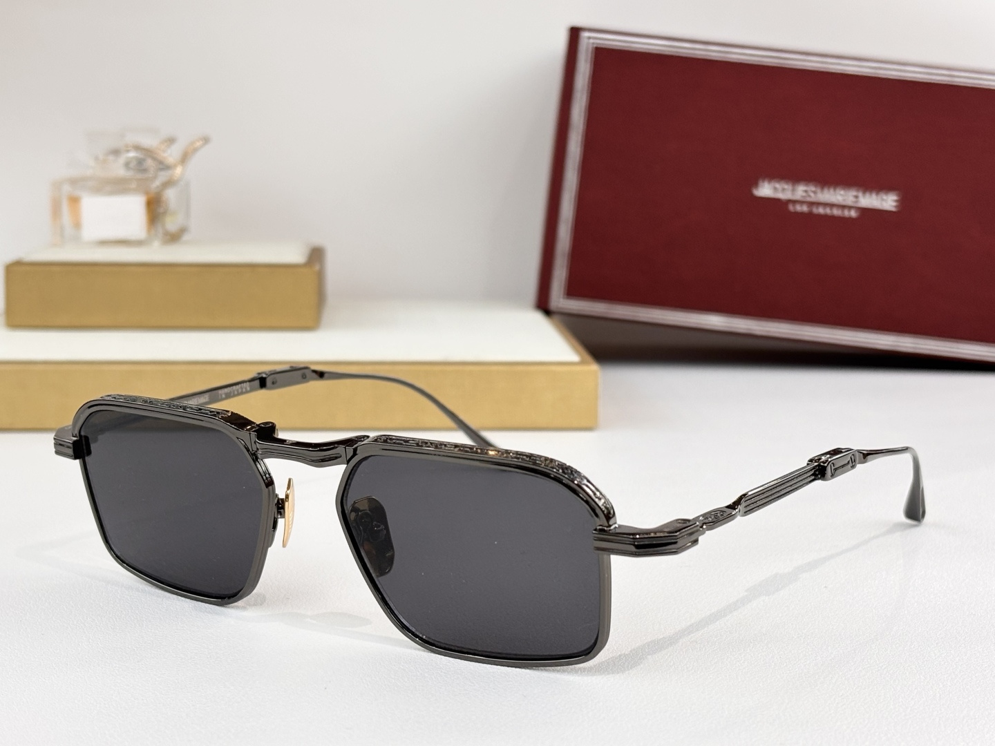 折叠复古JACQUES MARIE MAGE日本手工眼镜 MODEL：KOENIGSIZE:52-17