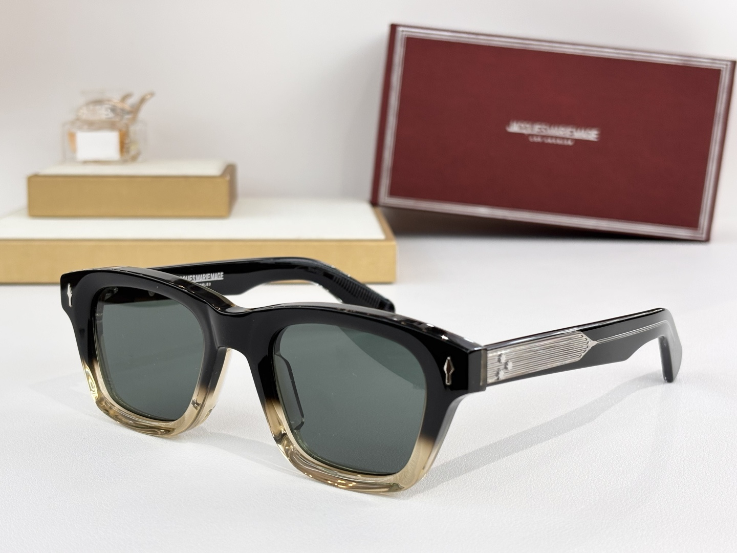 复古方形JACQUES MARIE MAGE日本手工眼镜 MODEL：SONATASIZE:48-21