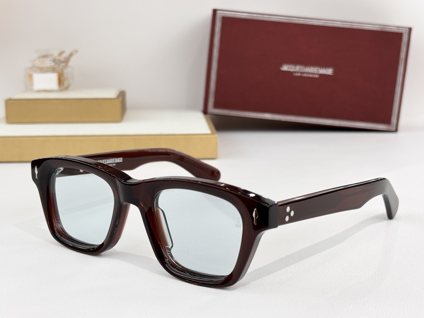 复古方形JACQUES MARIE MAGE日本手工眼镜 MODEL：SONATASIZE:48-21