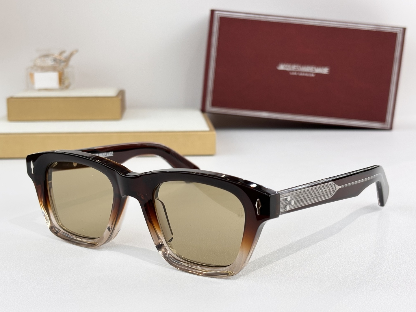 复古方形JACQUES MARIE MAGE日本手工眼镜 MODEL：SONATASIZE:48-21