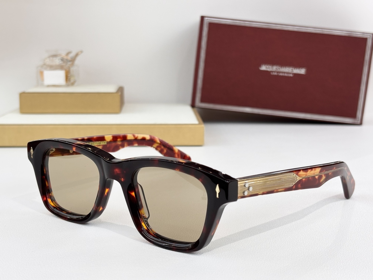 复古方形JACQUES MARIE MAGE日本手工眼镜 MODEL：SONATASIZE:48-21